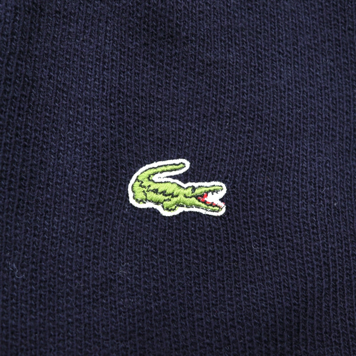 CHEMISE LACOSTE 80年代 フランス製 ヴィンテージ Vネック ニット セーター L フレンチラコステ
