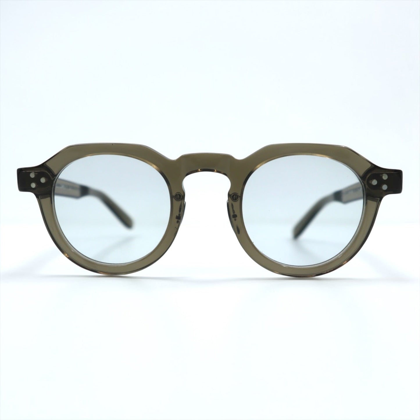 Yellows Plus ボストン サングラス BECCA クラウンパント 44-24 セルフレーム #534 burnt umber 日本製