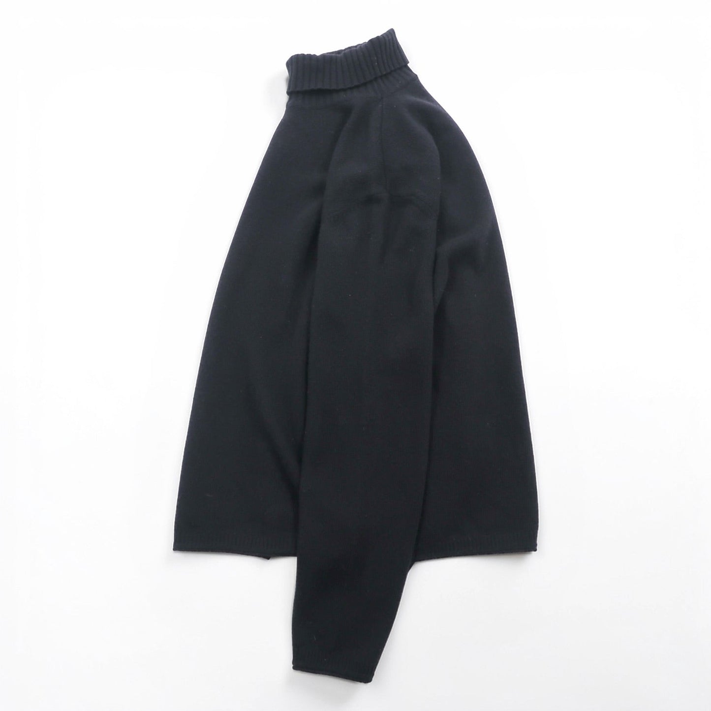 HUGO BOSS タートルネック ニット セーター XL ブラック 羊毛 ラムウール VIRGIN WOOL ハイネック