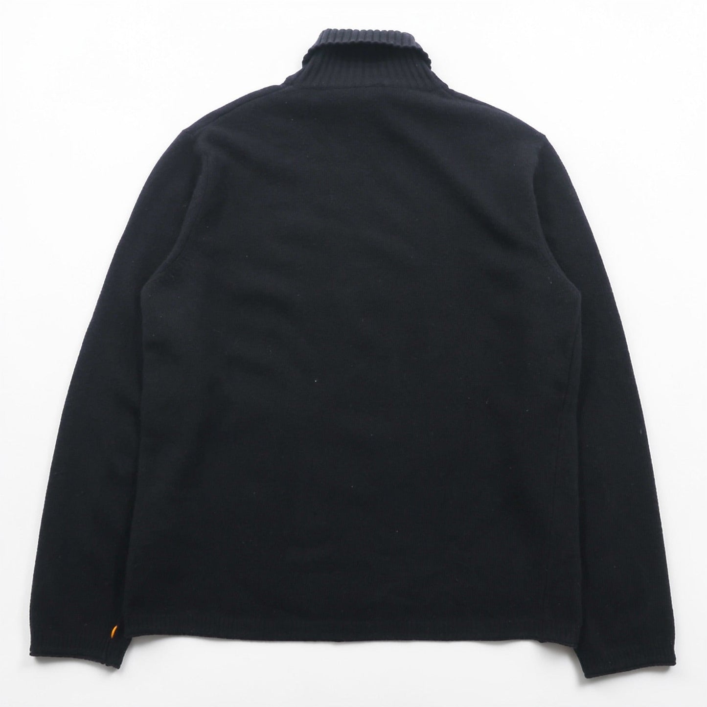 HUGO BOSS タートルネック ニット セーター XL ブラック 羊毛 ラムウール VIRGIN WOOL ハイネック