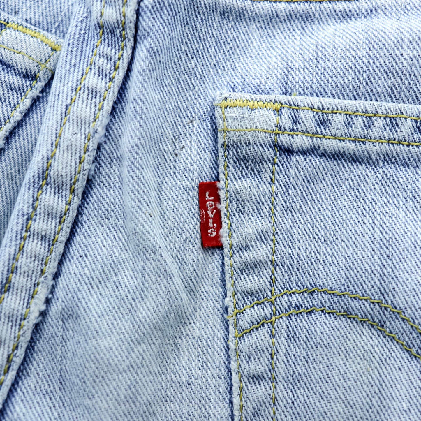 Levi's 533 ダメージ加工 クラッシュ デニムパンツ ジーンズ M インディゴ ボタン裏359 廃番 極東 フィリピン製
