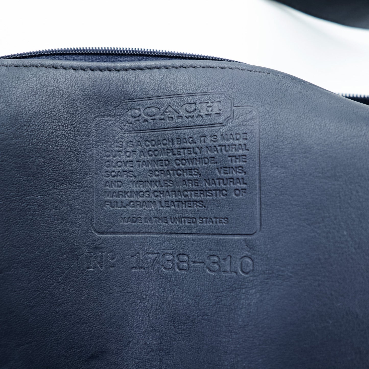 COACH USA製 ヴィンテージ オールドコーチ ショルダーバッグ バケツ型 グローブレザー 1738-310