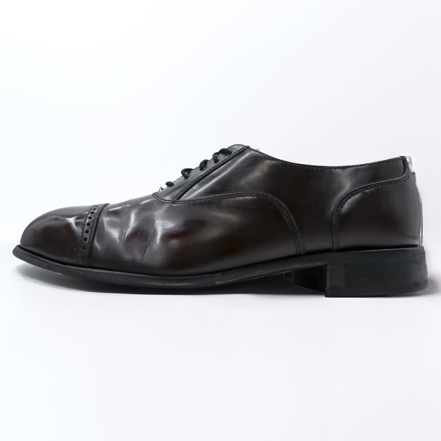 FLORSHEIM ストレートチップ ドレスシューズ 26.5cm バーガンディー 内羽根 キャップトゥ 17067-05