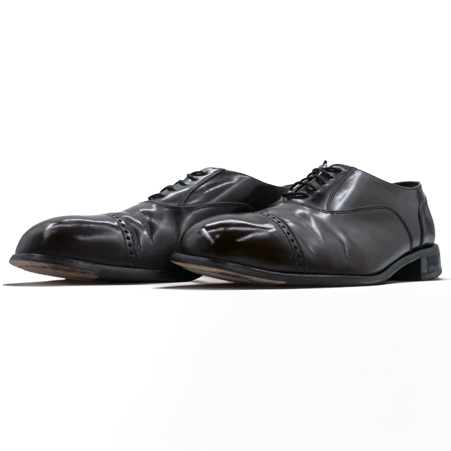 FLORSHEIM ストレートチップ ドレスシューズ 26.5cm バーガンディー 内羽根 キャップトゥ 17067-05