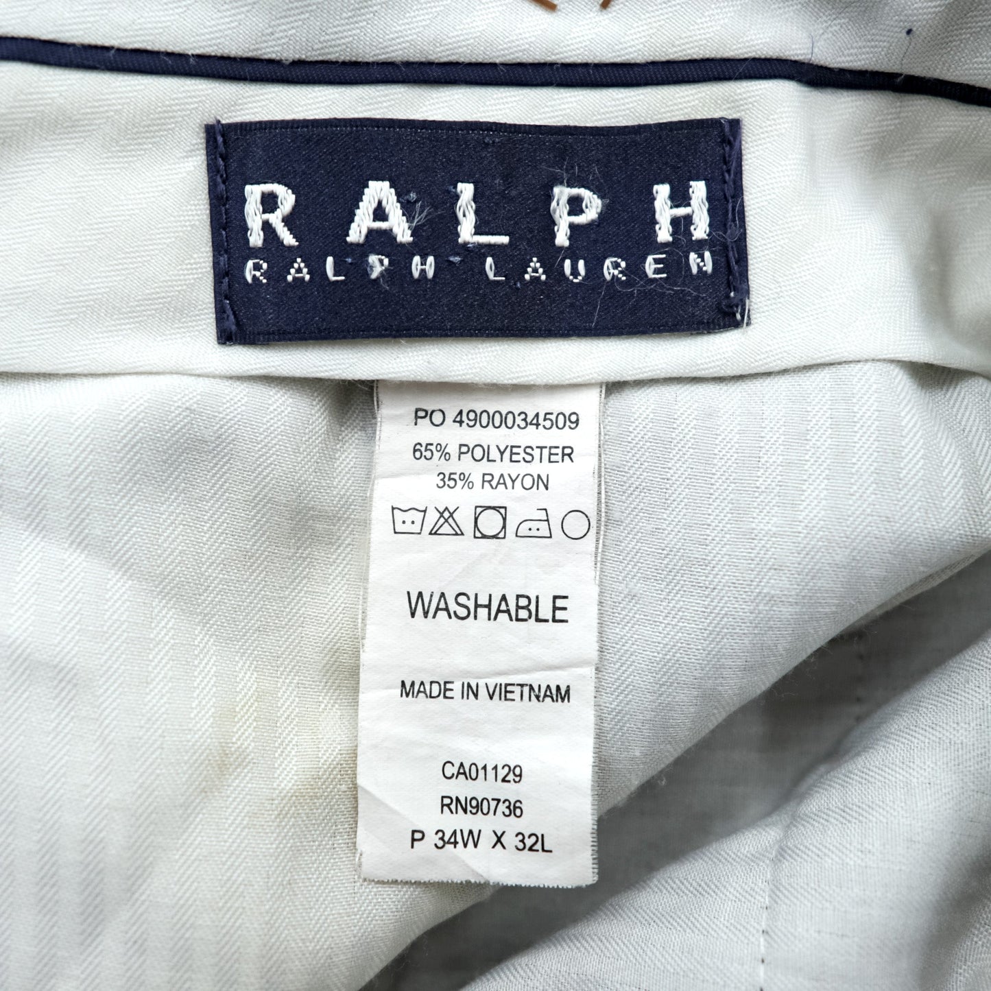 Ralph Lauren 90年代 2タック プリーツ スラックス パンツ L ベージュ ガンクラブチェック ダブルカフス