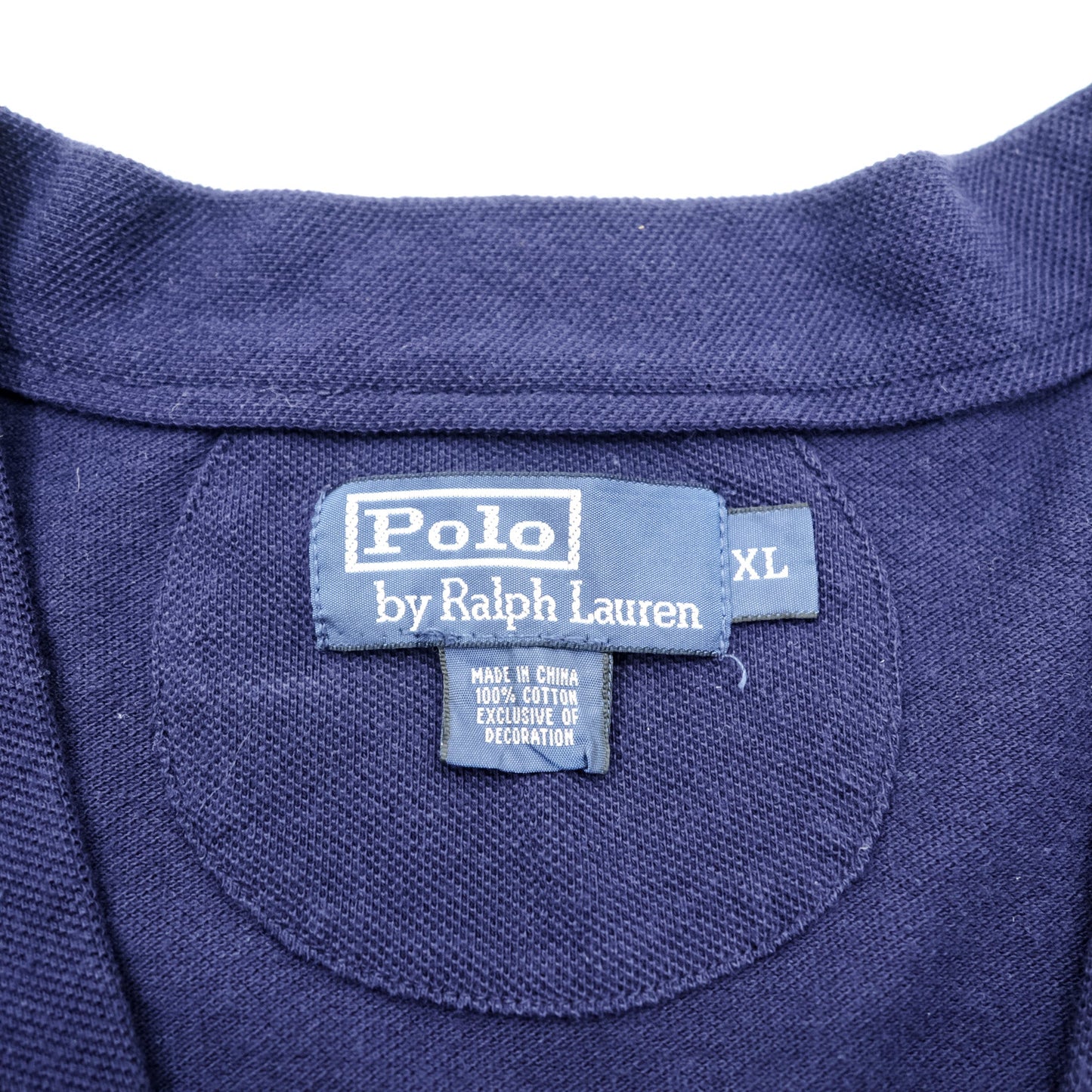 Polo Ralph Lauren 鹿の子 ニット Vネック カーディガン XL ネイビー スモールポニー ロゴ 刺繍
