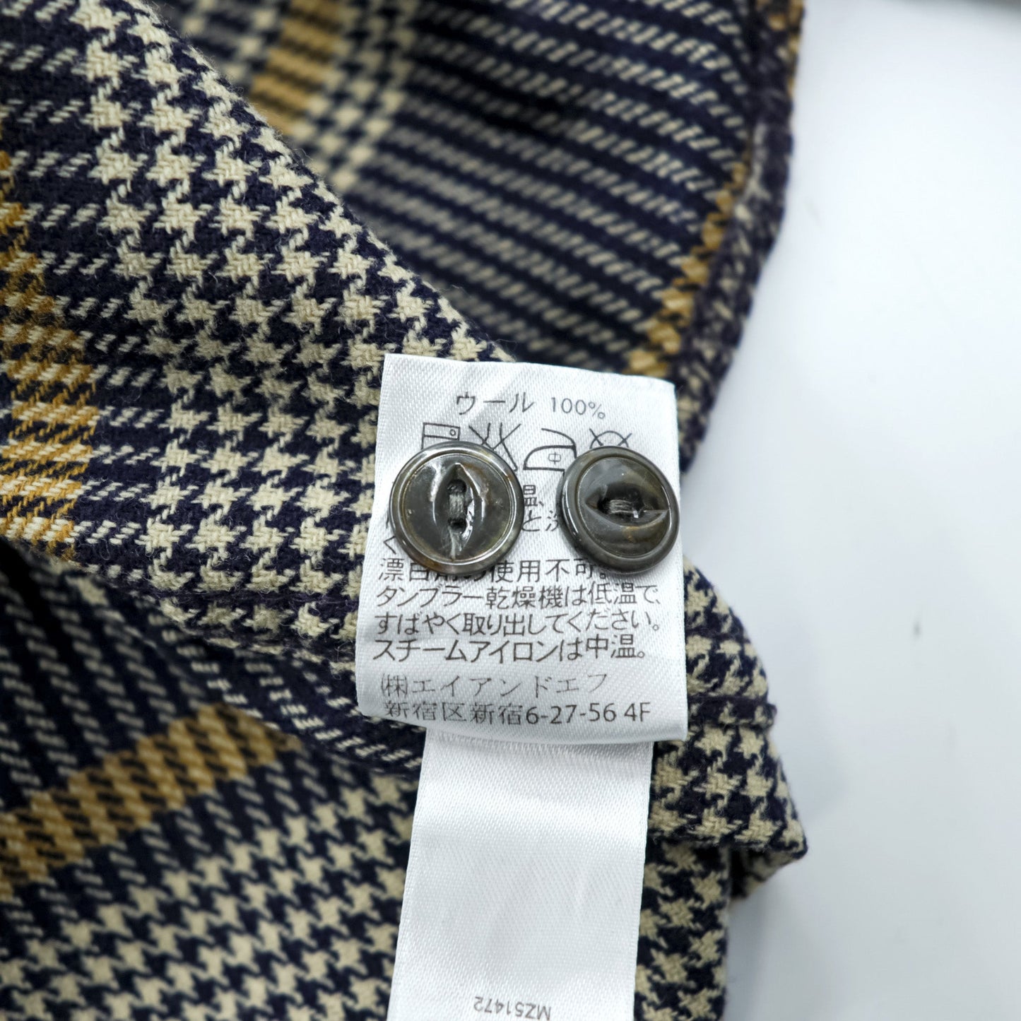 PENDLETON フランネルシャツ 長袖 ウールシャツ L チェック 千鳥格子 BUCKLEY 胸ポケット