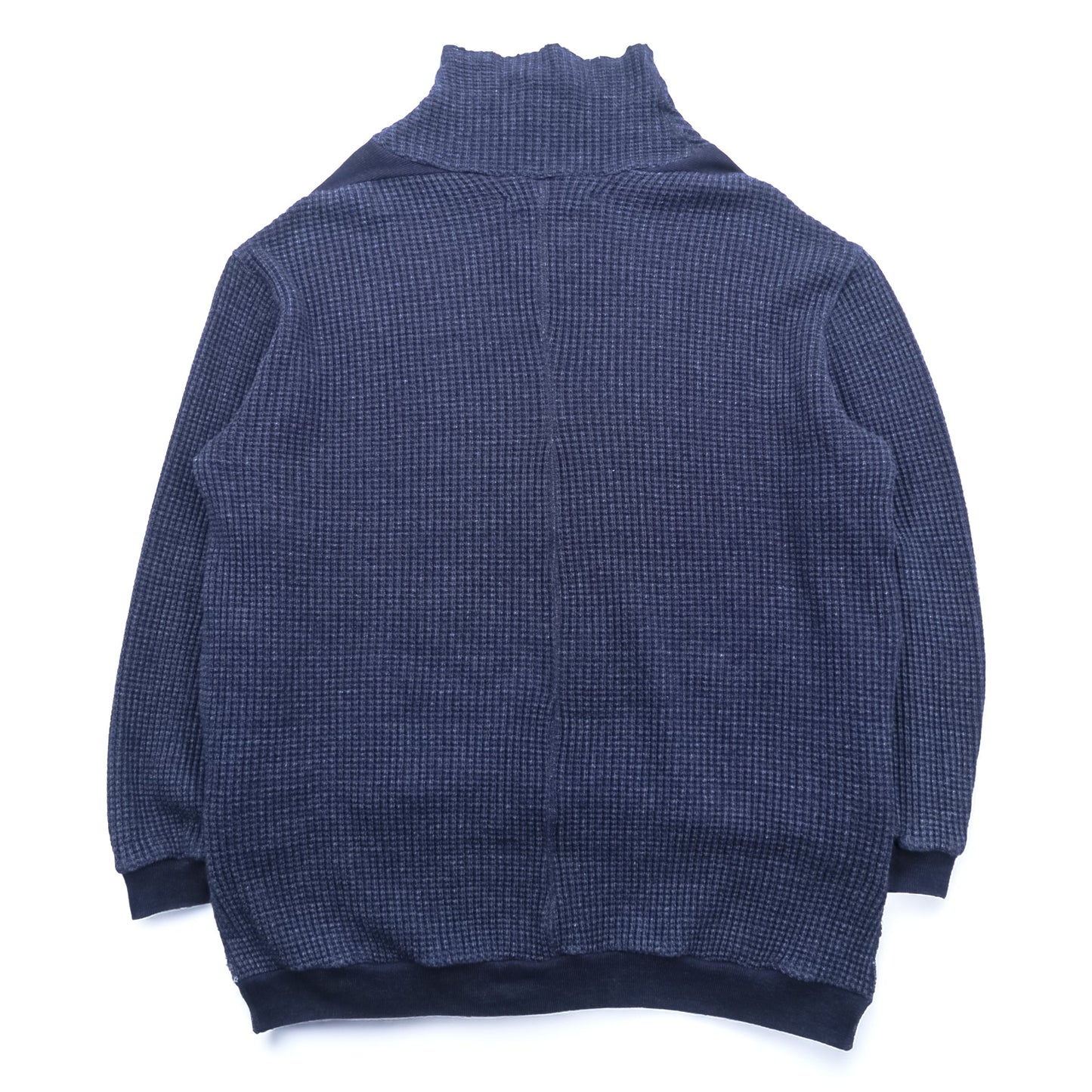 Leh ハイネック サーマル ニット セーター M ネイビー BEATNIK TURTLE SWEATER タートルネック サイドポケット LEH 597 日本製