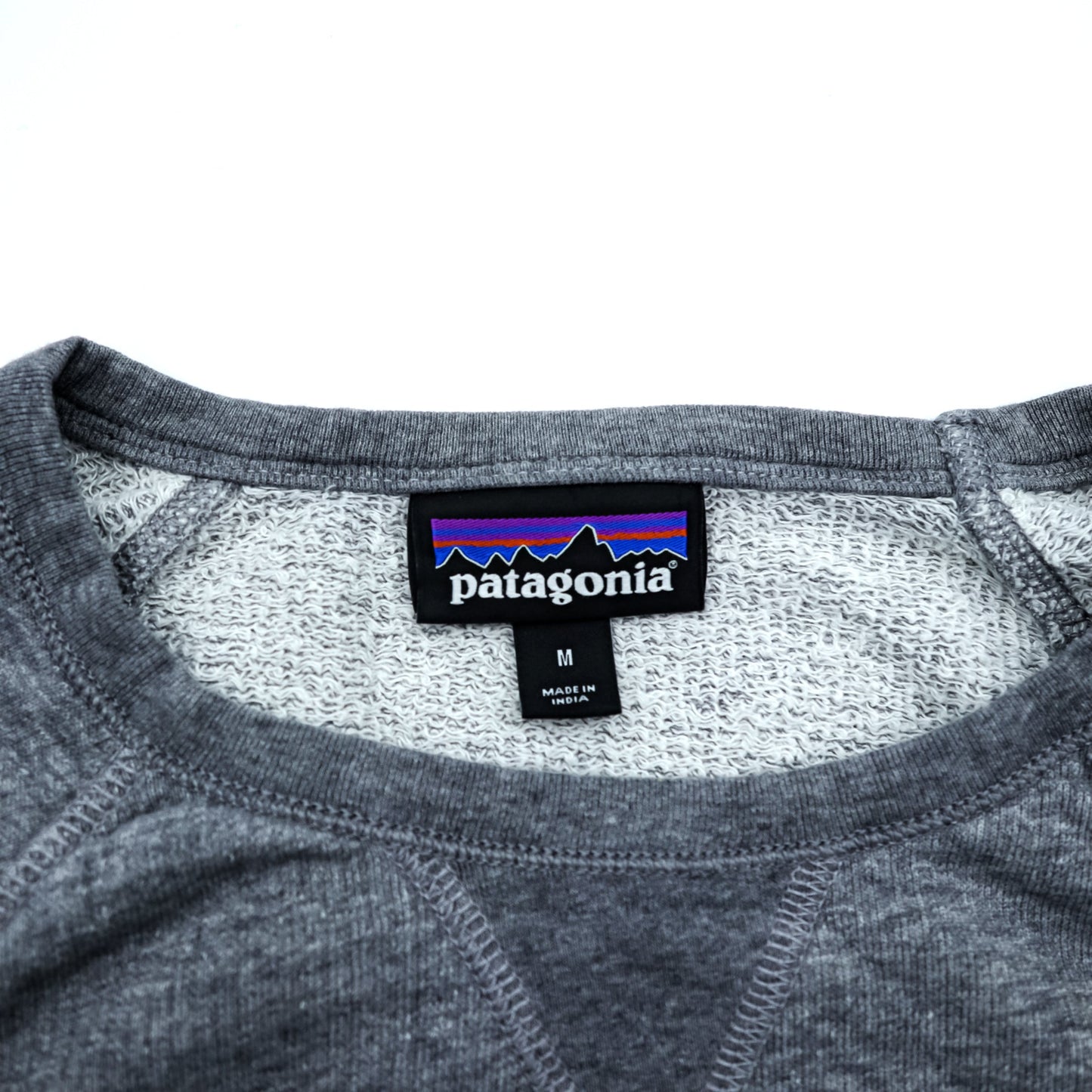 Patagonia オーガニックコットン クルーネック スウェット トレーナー M グレー 胸ポケット 26375