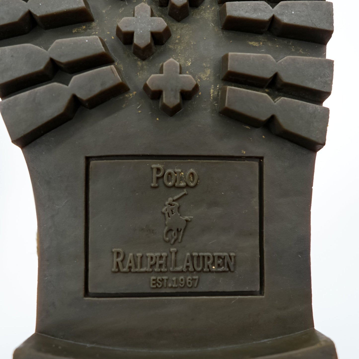 Polo Ralph Lauren レンジャーブーツ モカシン レースアップブーツ 28cm キャメル レザー ストラップ ラグソール 812089030