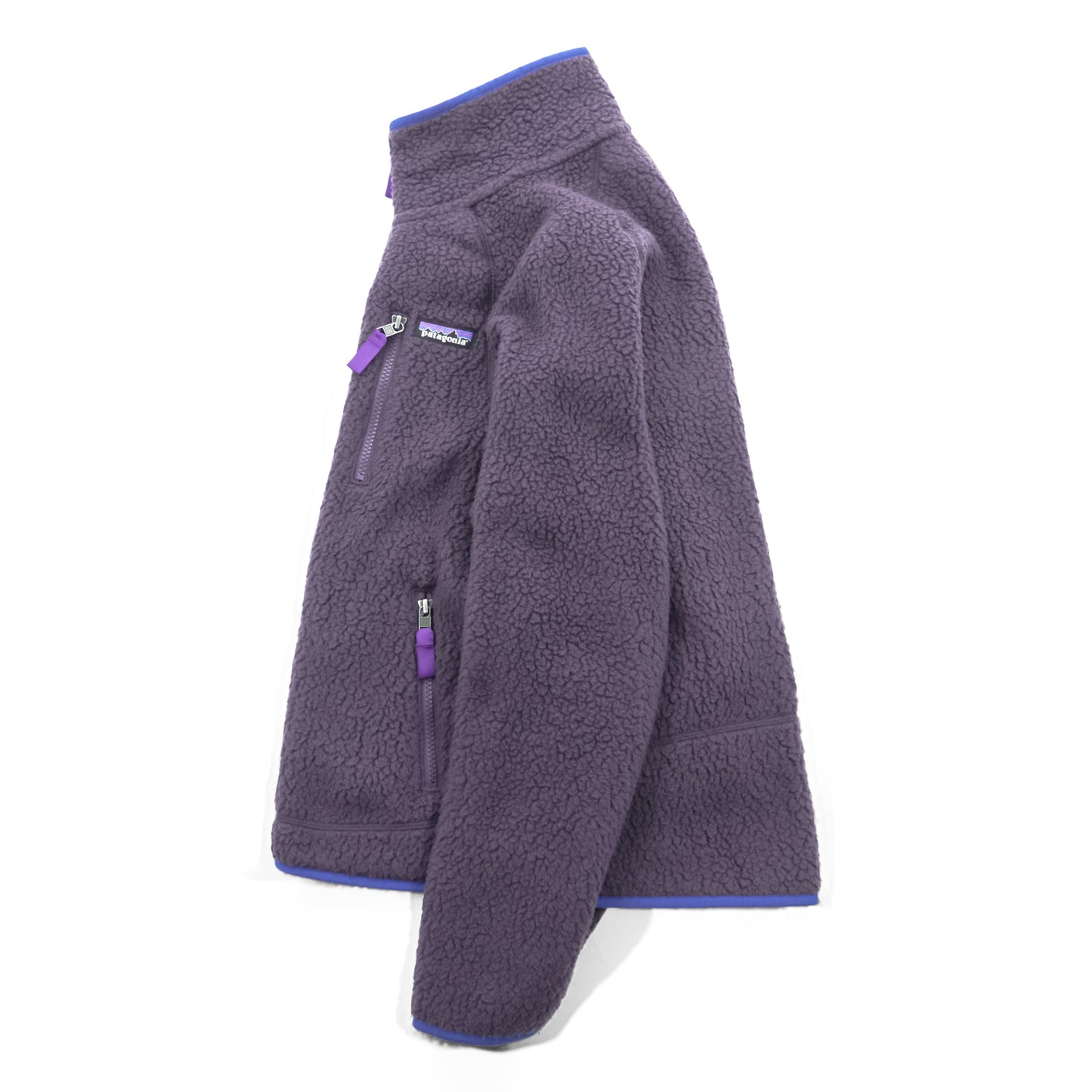 Patagonia レトロ パイル Retro Pile Fleece フリースジャケット XXS パープル フルジップ スタンドカラー 22801