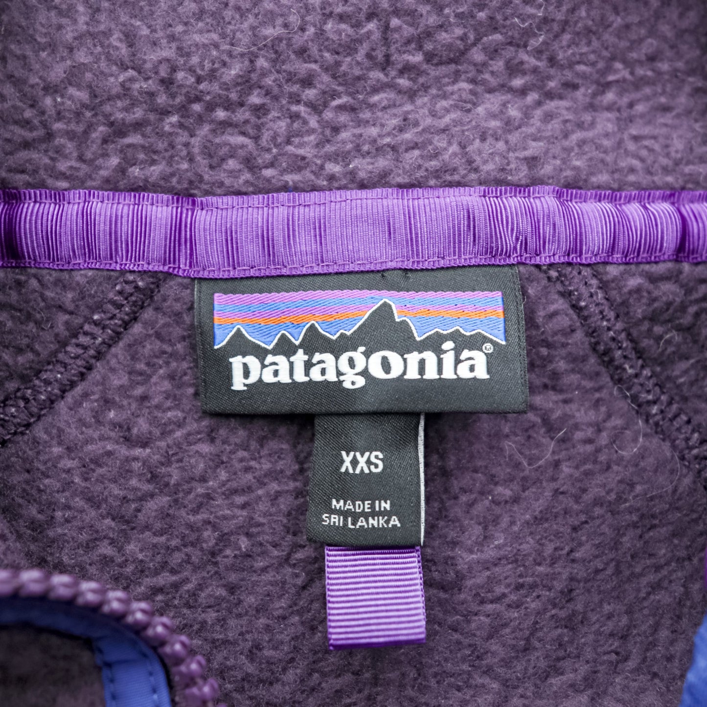 Patagonia レトロ パイル Retro Pile Fleece フリースジャケット XXS パープル フルジップ スタンドカラー 22801