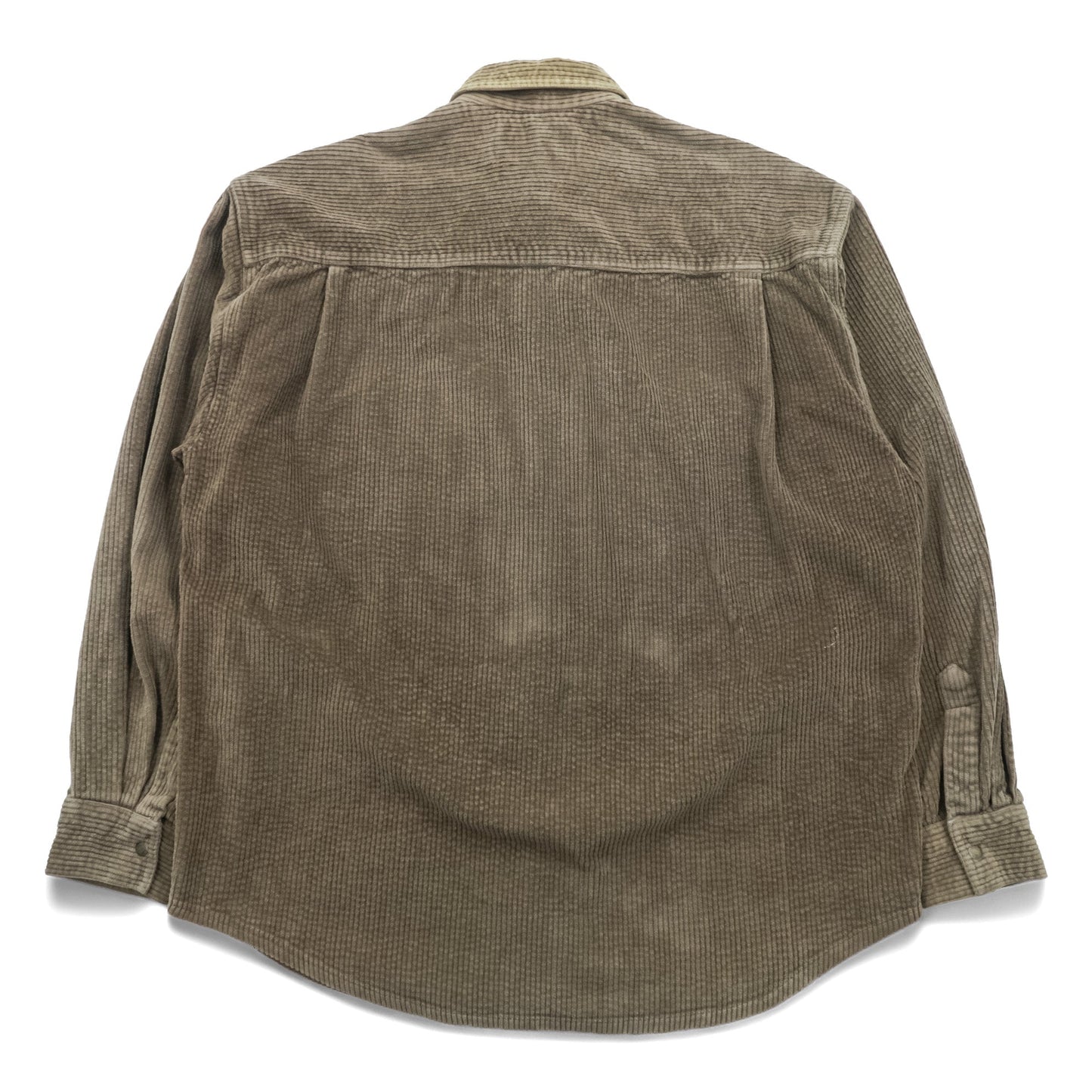 Wrangler 90年代 USA製 コーデュロイ ワークシャツ L ブラウン 胸ポケット スナップボタン