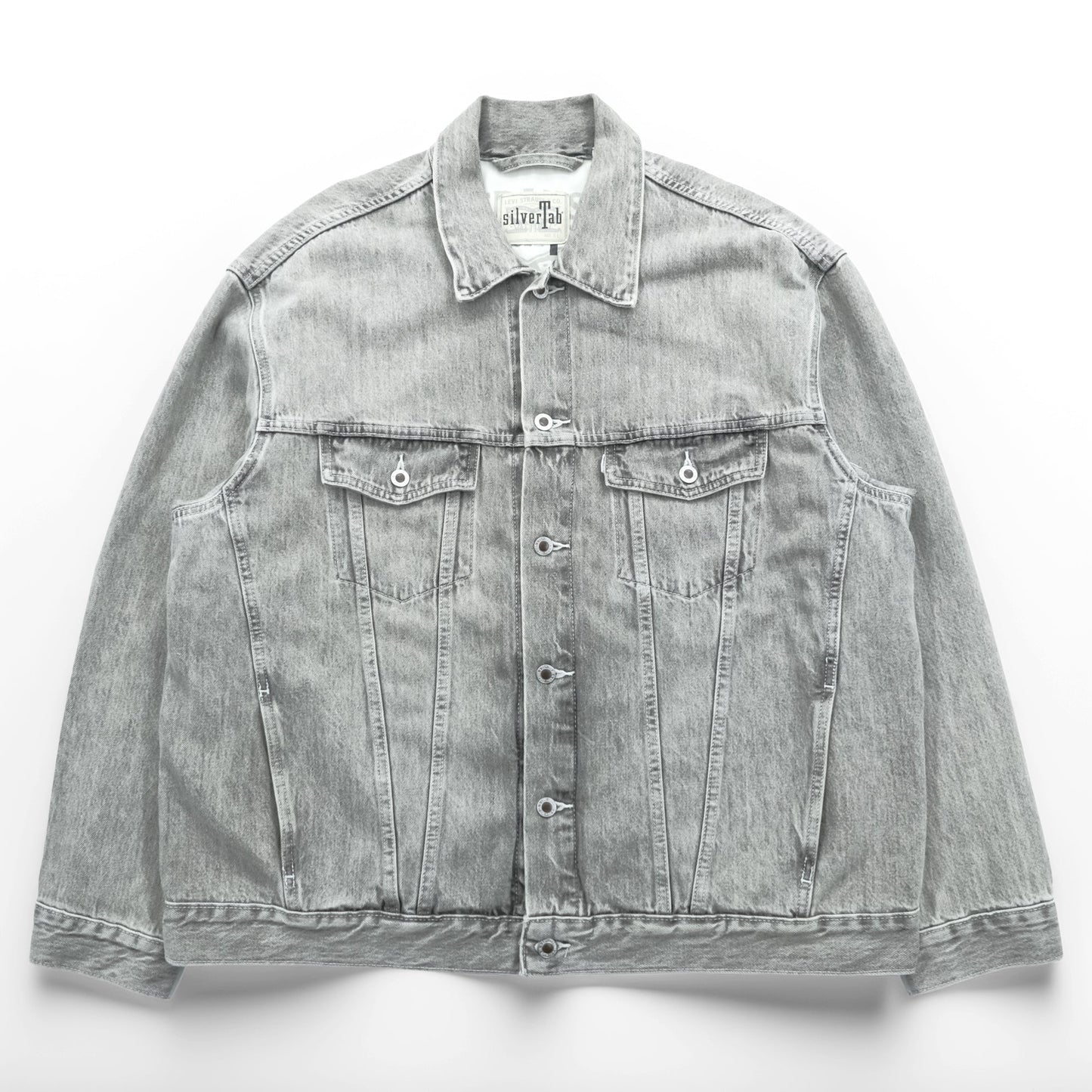 Levi's SILVER TAB デニム トラッカージャケット Gジャン XL グレー シルバータブ A3179