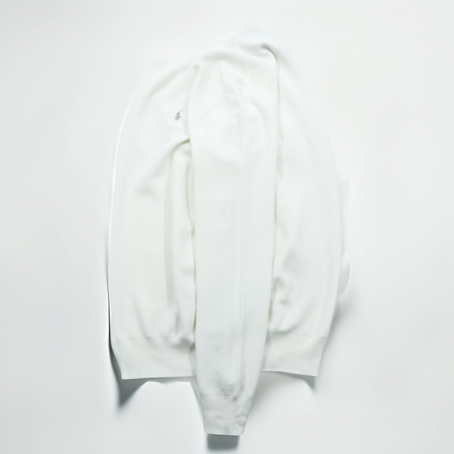 Polo Ralph Lauren ピマコットン メッシュ ニット セーター L ホワイト 未使用品