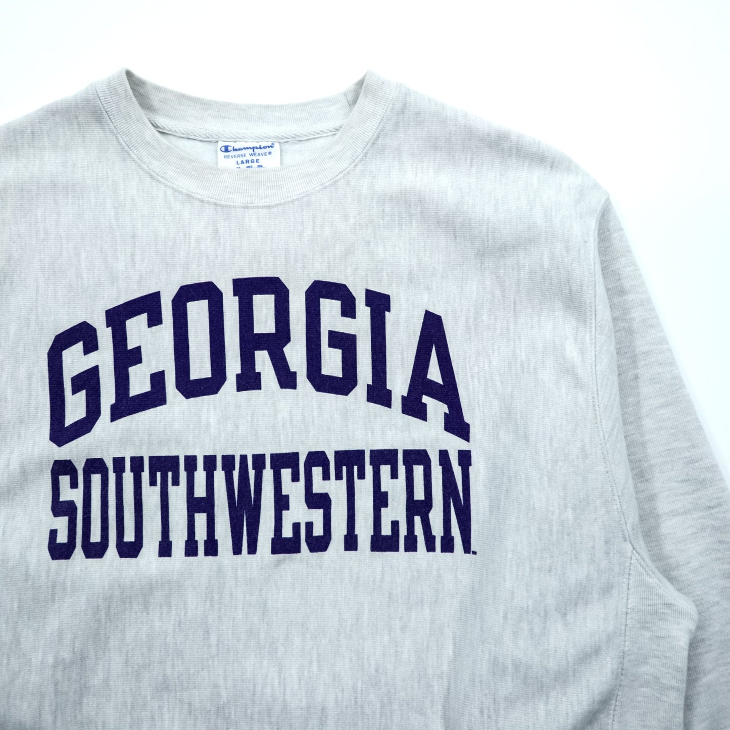 Champion リバースウィーブ REVERSE WEAVE カレッジ スウェット トレーナー XL グレー GEORGIA SOUTHWESTERN アーチロゴ 青単タグ 復刻