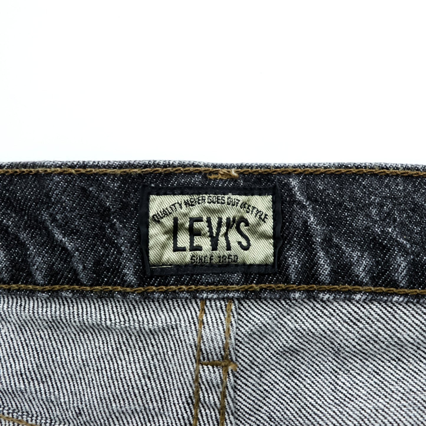Levi's 90年代 日本製 ビッグE シルバータブ デニムパンツ テーパード ジーンズ L ブラック 635-54