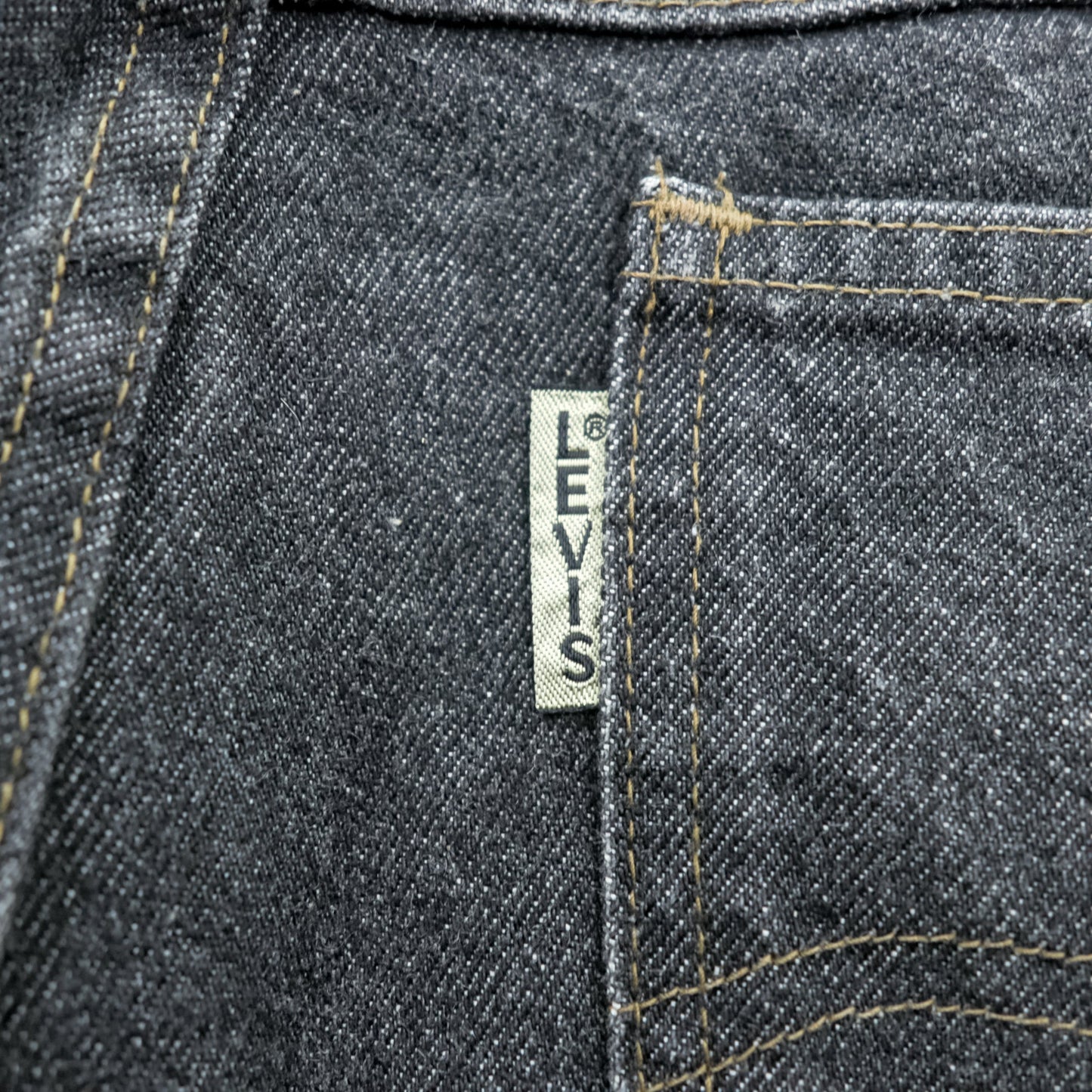 Levi's 90年代 日本製 ビッグE シルバータブ デニムパンツ テーパード ジーンズ L ブラック 635-54