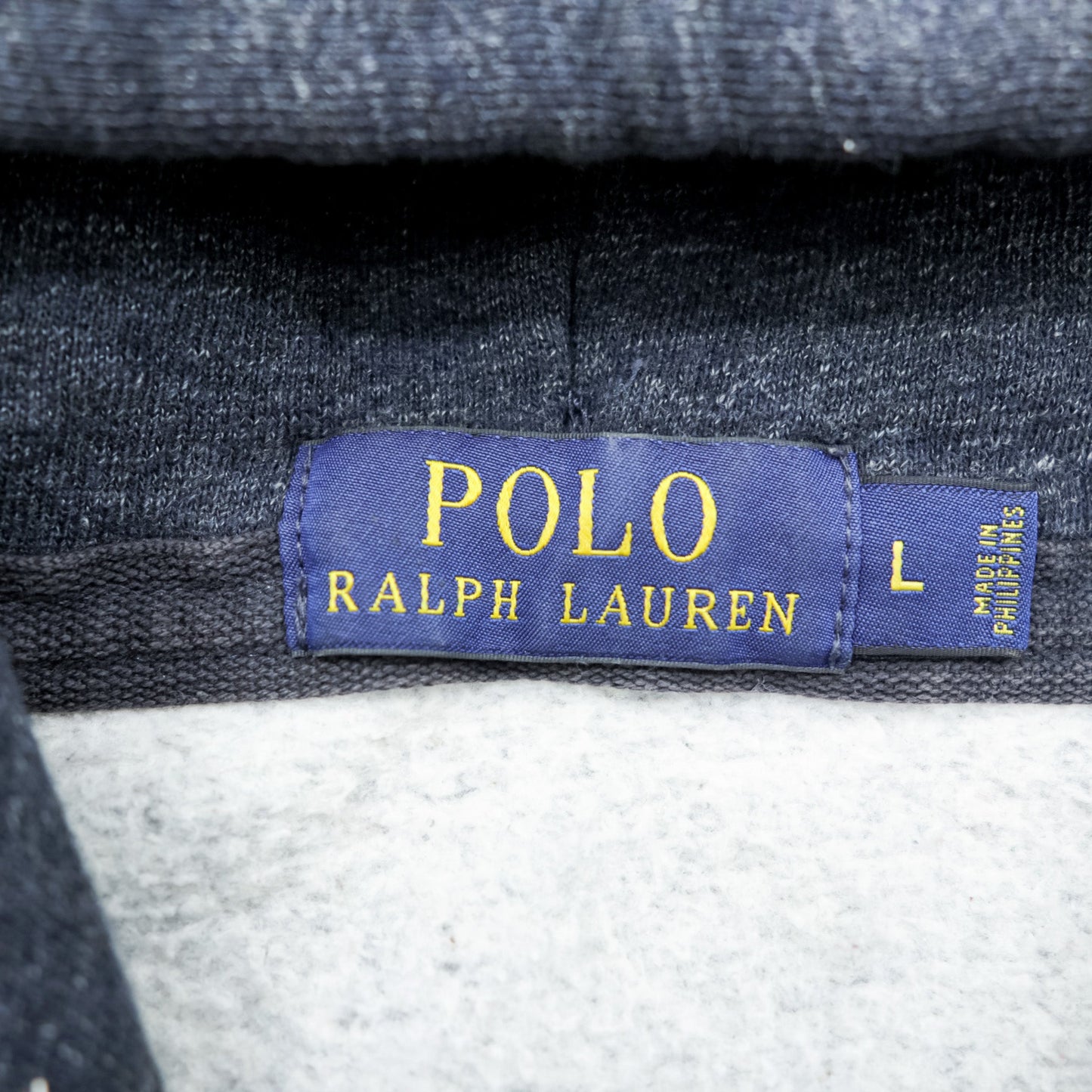 Polo Ralph Lauren ジップパーカー L グレー フロントポケット TALONジップ スモールポニー刺繍