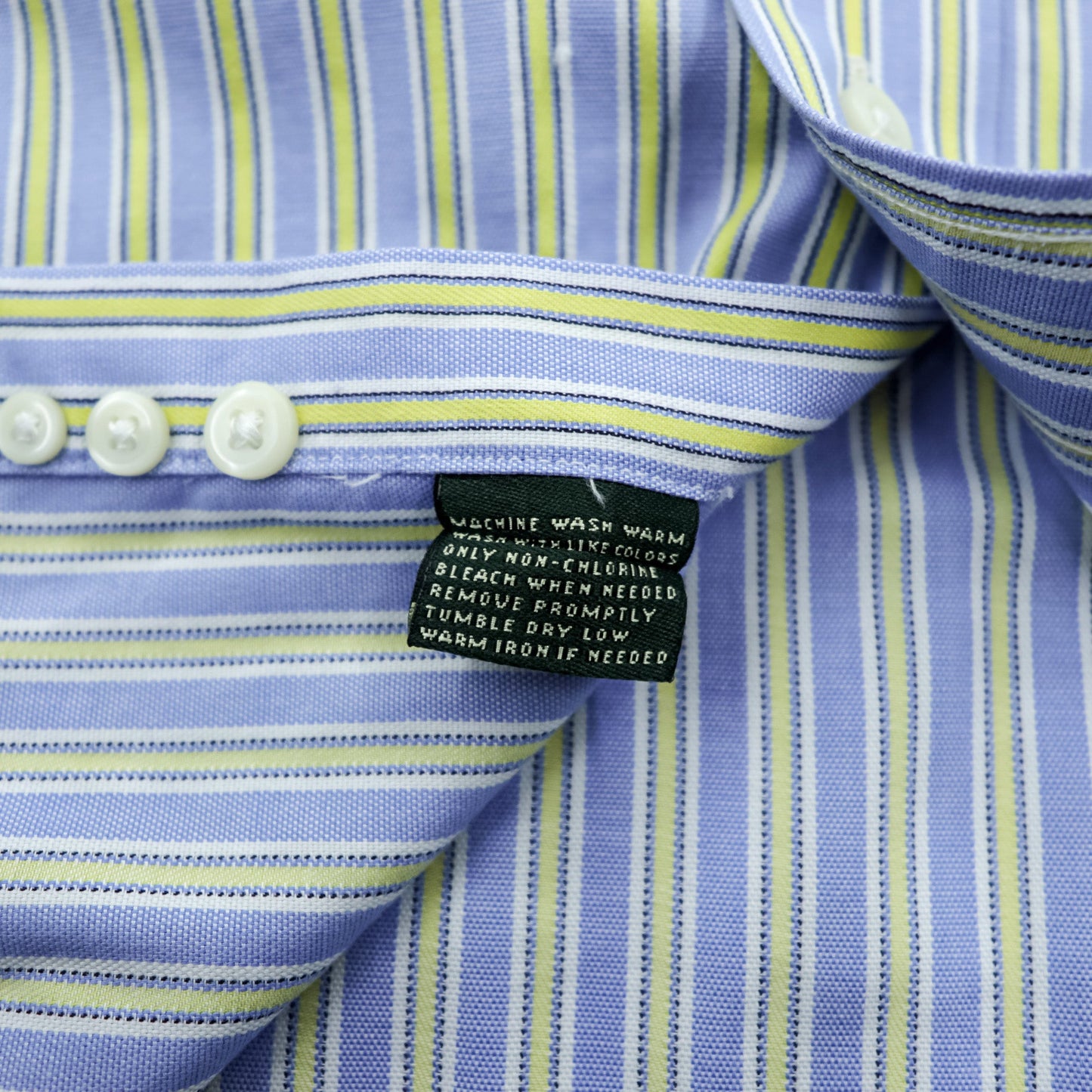 LAUREN RALPH LAUREN 90年代 ボタンダウンシャツ L ストライプ マルチカラー NON IRON