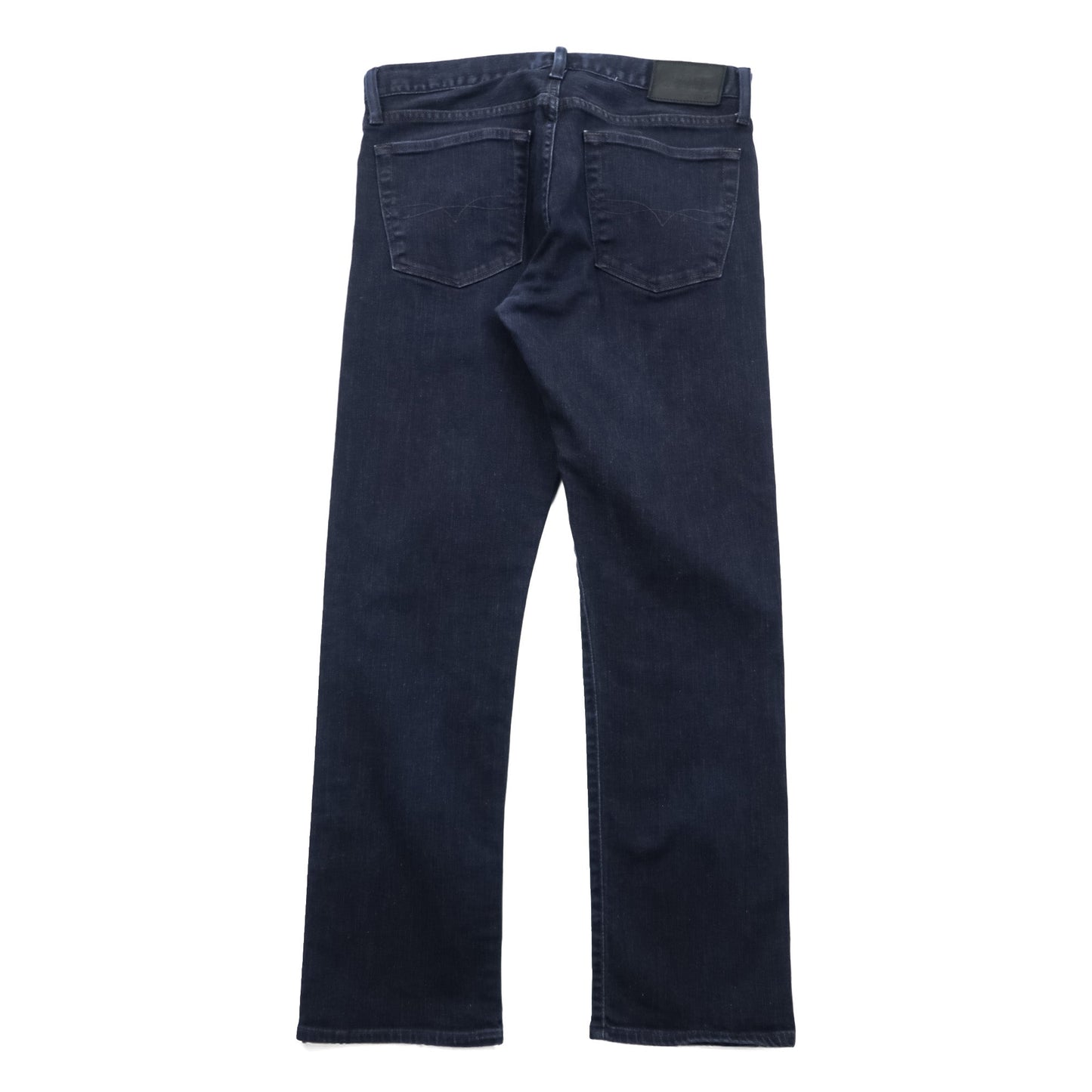 Polo Ralph Lauren デニムパンツ ジーンズ S インディゴ ストレッチ 濃紺 レザーパッチ THE HAMPTON RELAXED