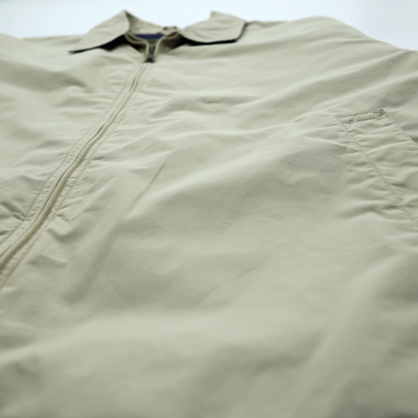 Eddie Bauer 90年代 スウィングトップ ハリントンジャケット L ベージュ コットン ナイロン