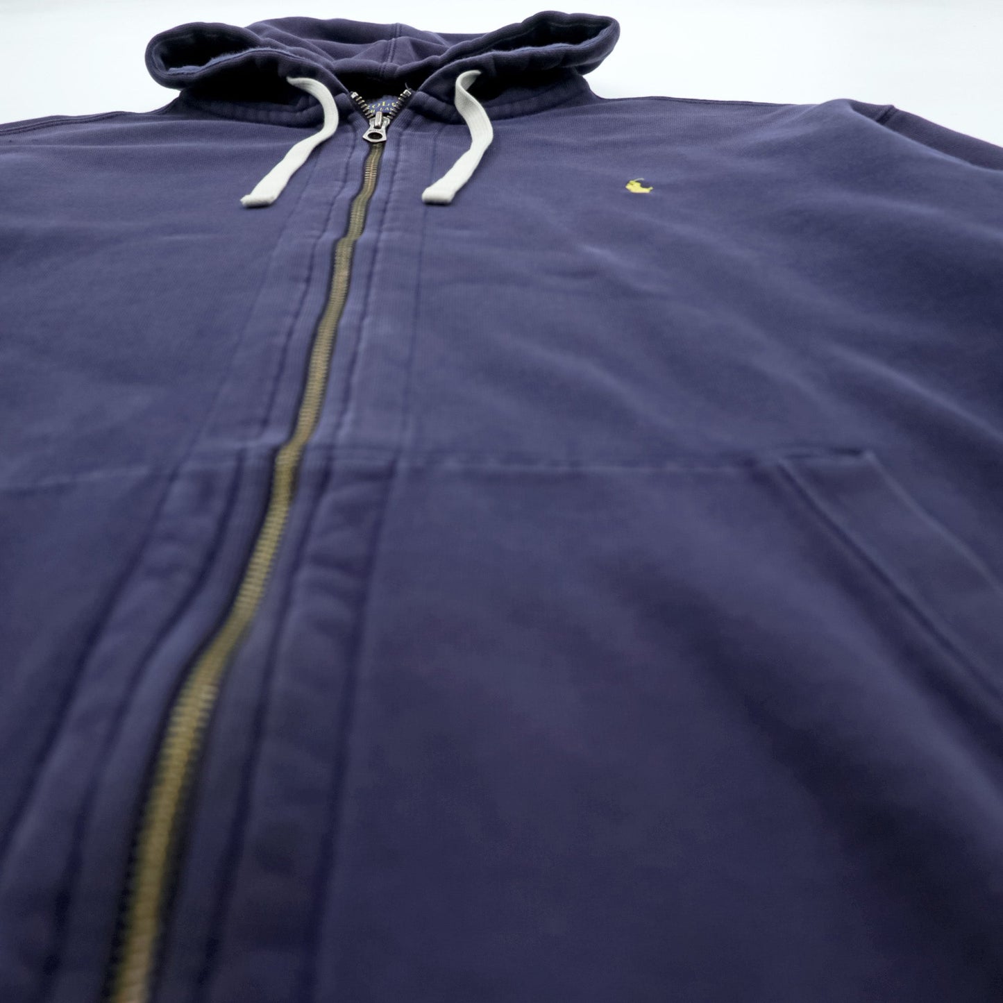 Polo Ralph Lauren リバースウィーブ ジップパーカー 3XL ネイビー スモールポニー ロゴ 刺繍
