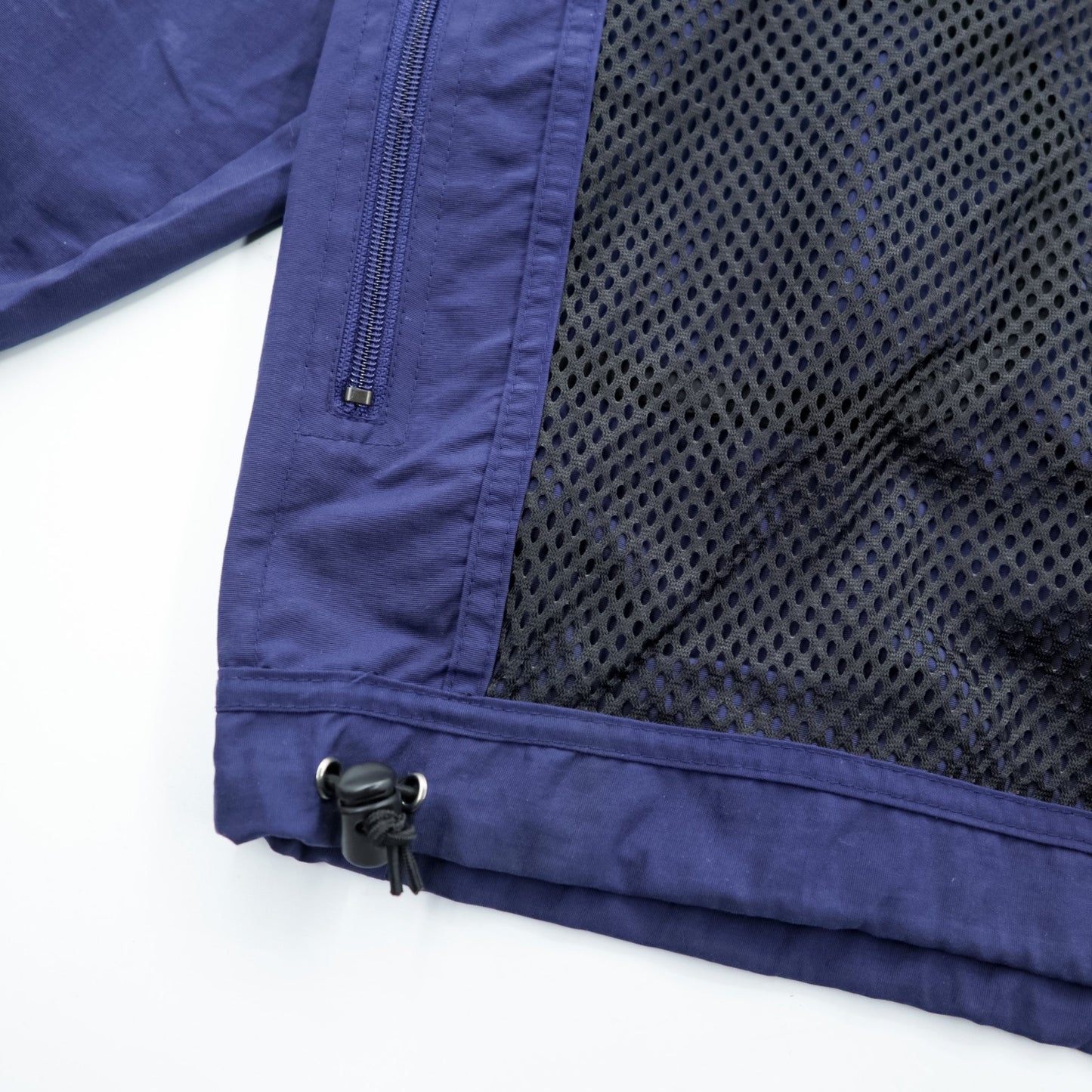 NIKE ACG 90年代 ハーフジップ アノラックパーカー ナイロンジャケット L ネイビー メッシュポケット ドローコード ビッグサイズ