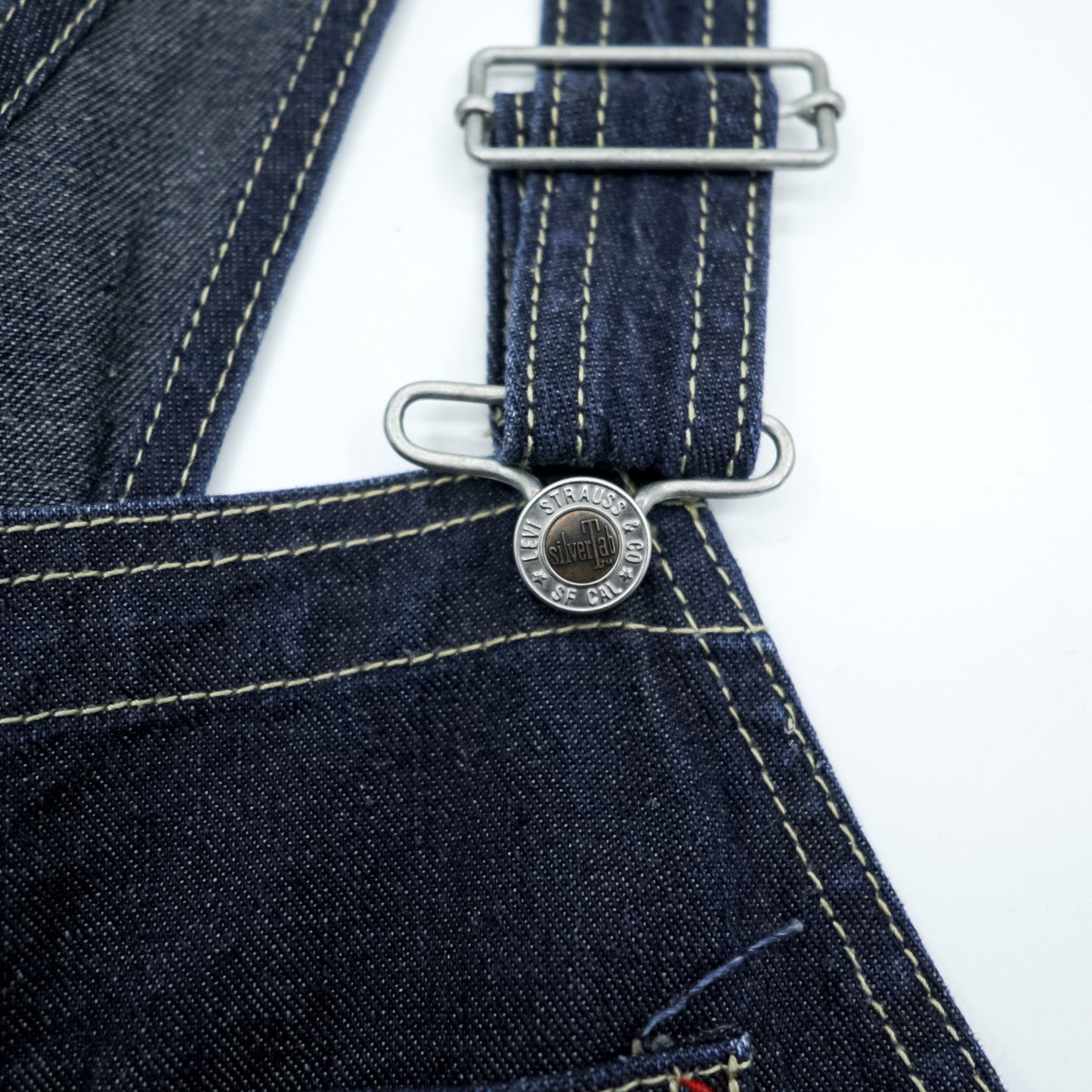 Levi's SILVERTAB JEANS シルバータブ 90年代 デニム オーバーオール L インディゴ 濃紺 40850-1901