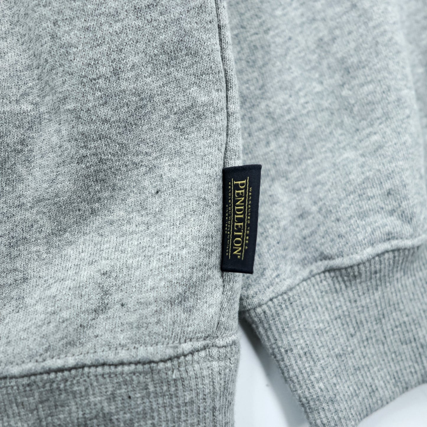 PENDLETON バックプリント スウェット トレーナー L グレー ネイティブ柄 チマヨ コットン 3475-3006