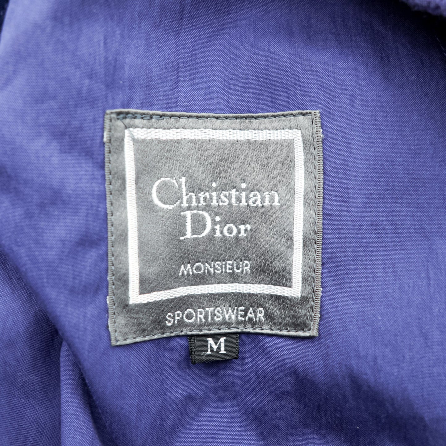 Christian Dior Monsieur Sportswear 80年代 日本製 ヴィンテージ スポーツジャケット ブルゾン M ネイビー オールド ヴィンテージ