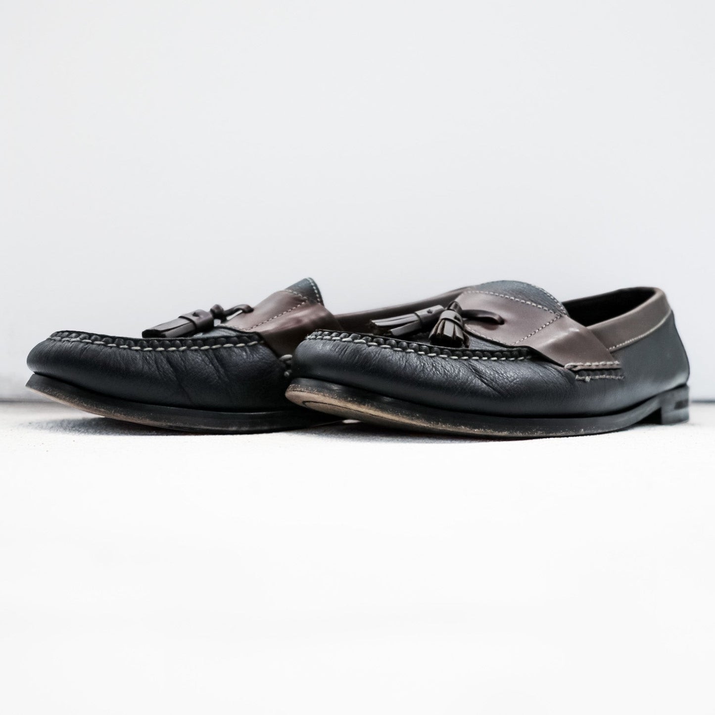 Cole Haan フリンジ タッセルローファー 28cm ブラウン ブラック レザー 本革 02997