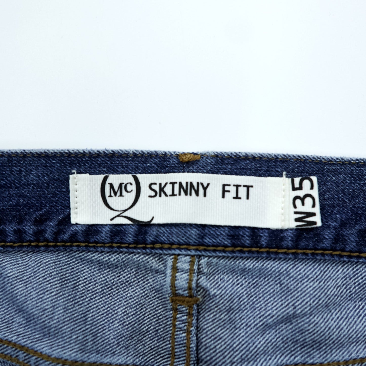 McQ Alexander McQueen イタリア製 ダメージ加工 デニムパンツ ジーンズ L インディゴ ペンキ リペア SKINNY FIT