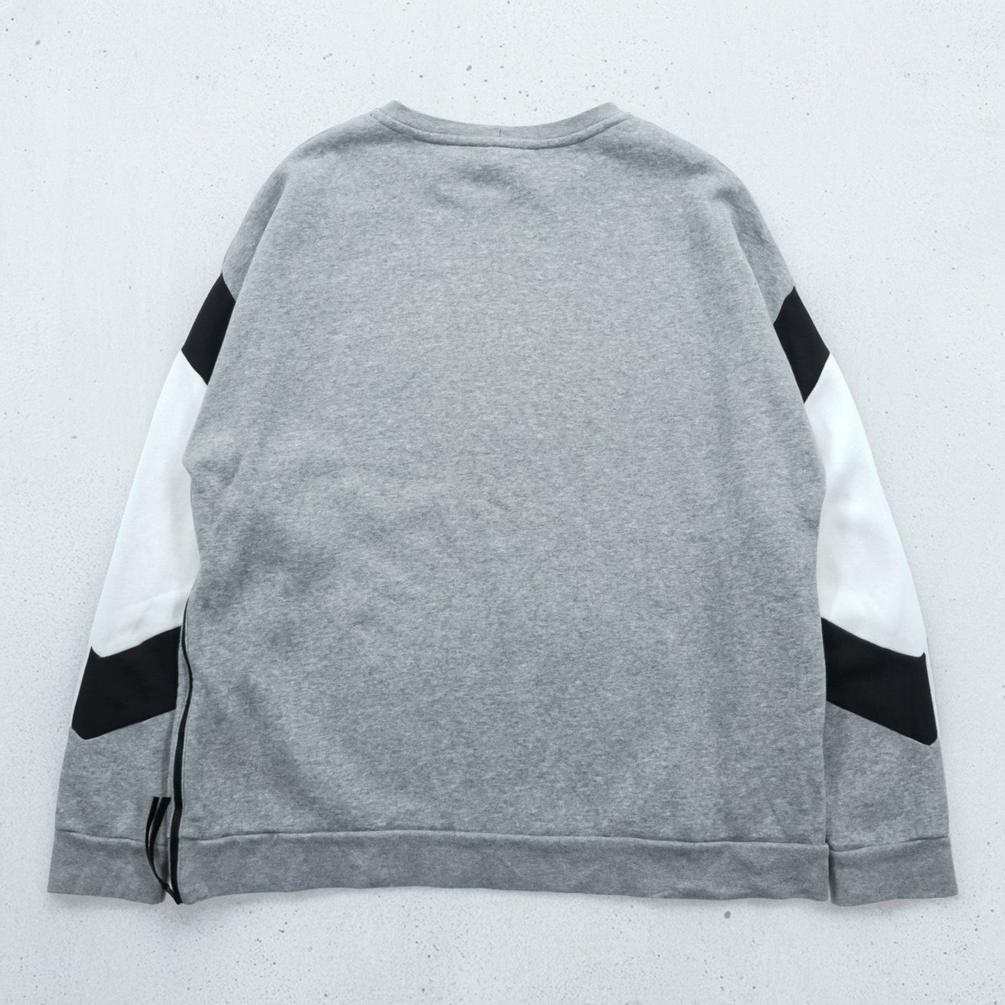 NIKE ボックスロゴ スウェット トレーナー XL グレー サイドジップ スリット CD9220-063