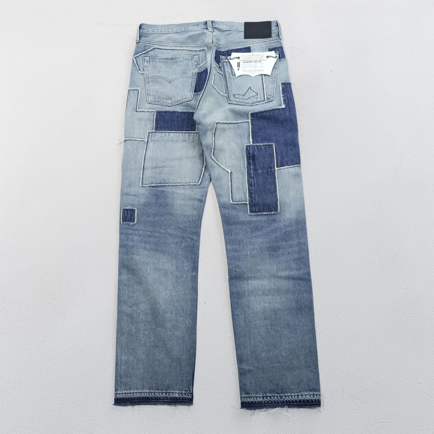 LEVI'S MADE&CRAFTED 80's 501 HAIGHT ビッグE セルヴィッチ デニムパンツ ジーンズ L パッチワーク カットオフ 未使用品 A2231-0009