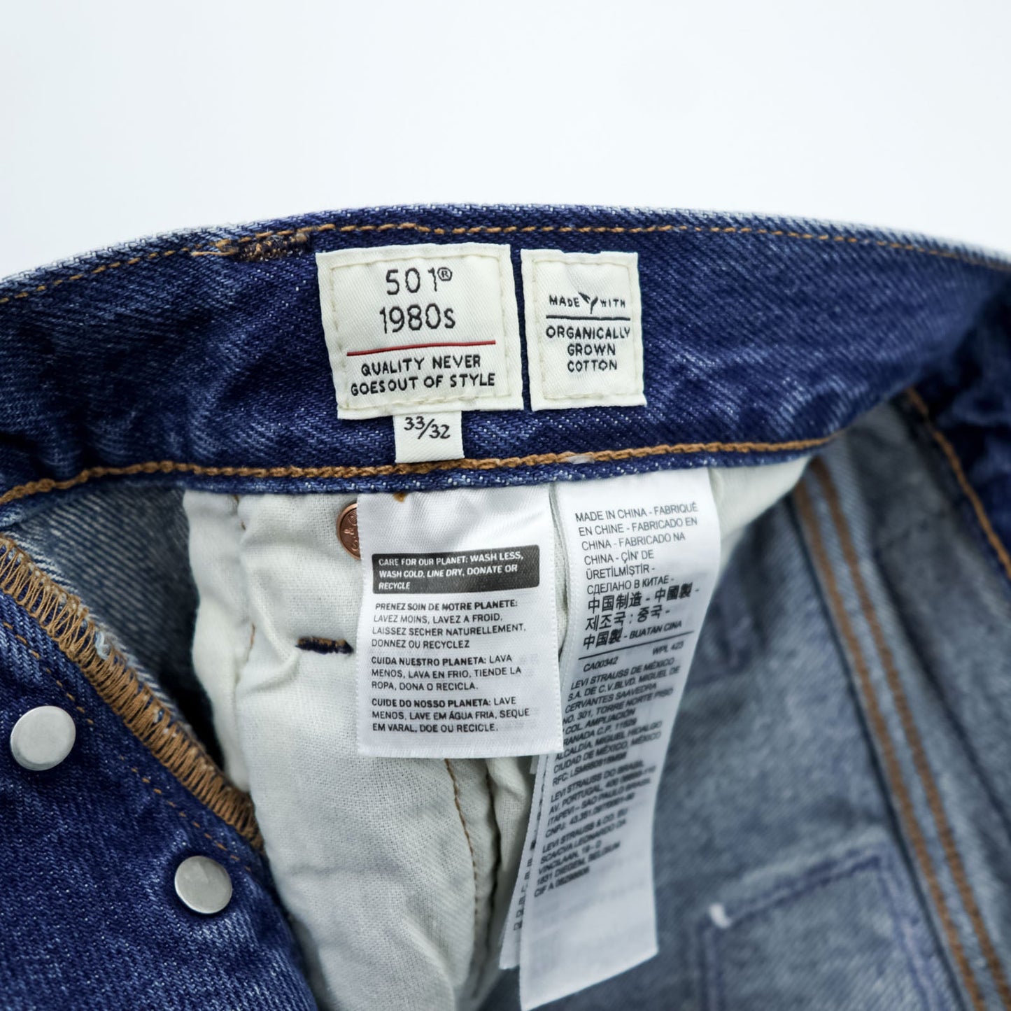 LEVI'S MADE&CRAFTED 80's 501 HAIGHT ビッグE セルヴィッチ デニムパンツ ジーンズ L パッチワーク カットオフ 未使用品 A2231-0009
