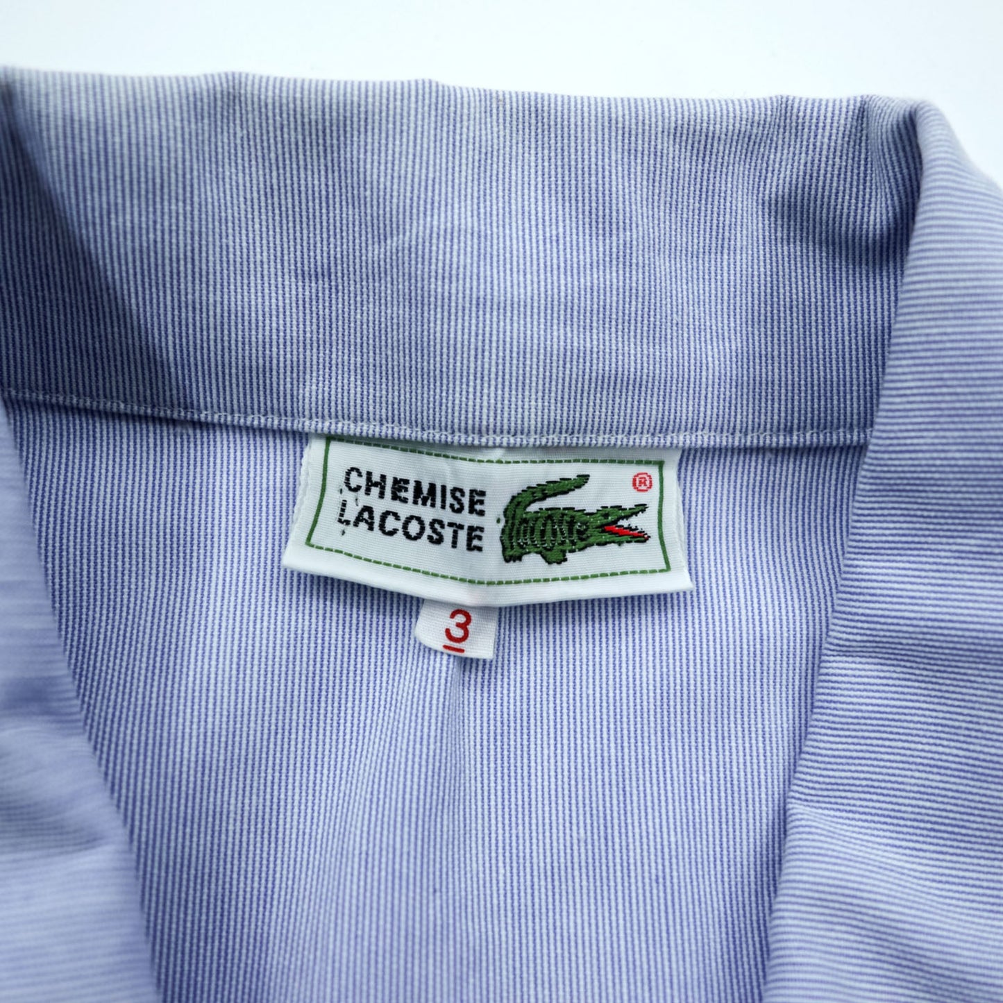 CHEMISE LACOSTE 90年代 日本製 スウィングトップ ハリントンジャケット M ブルー チンストラップ コットン
