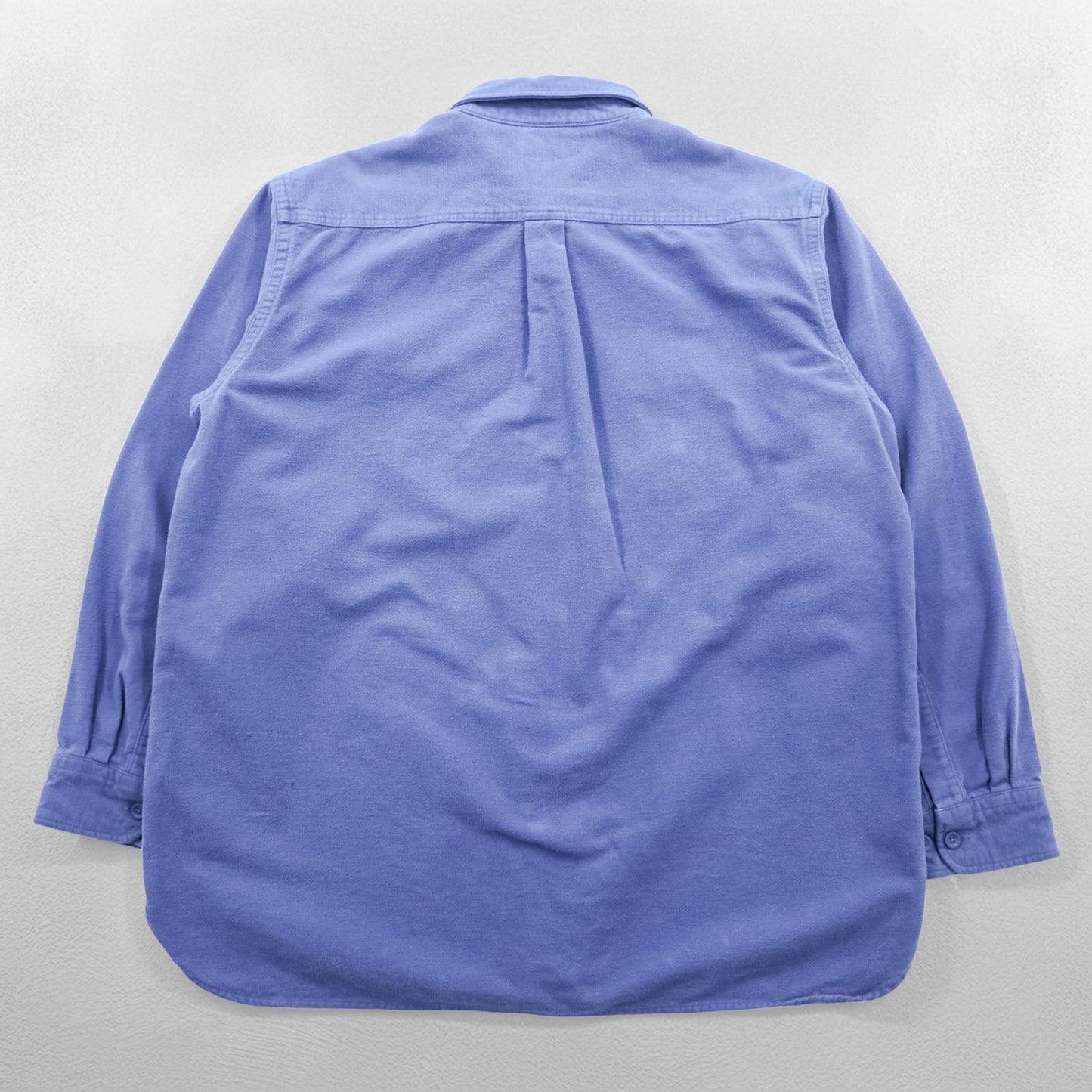 L.L.Bean シャモアシャツ フランネルシャツ XL ブルー フラップ 胸ポケット MT03