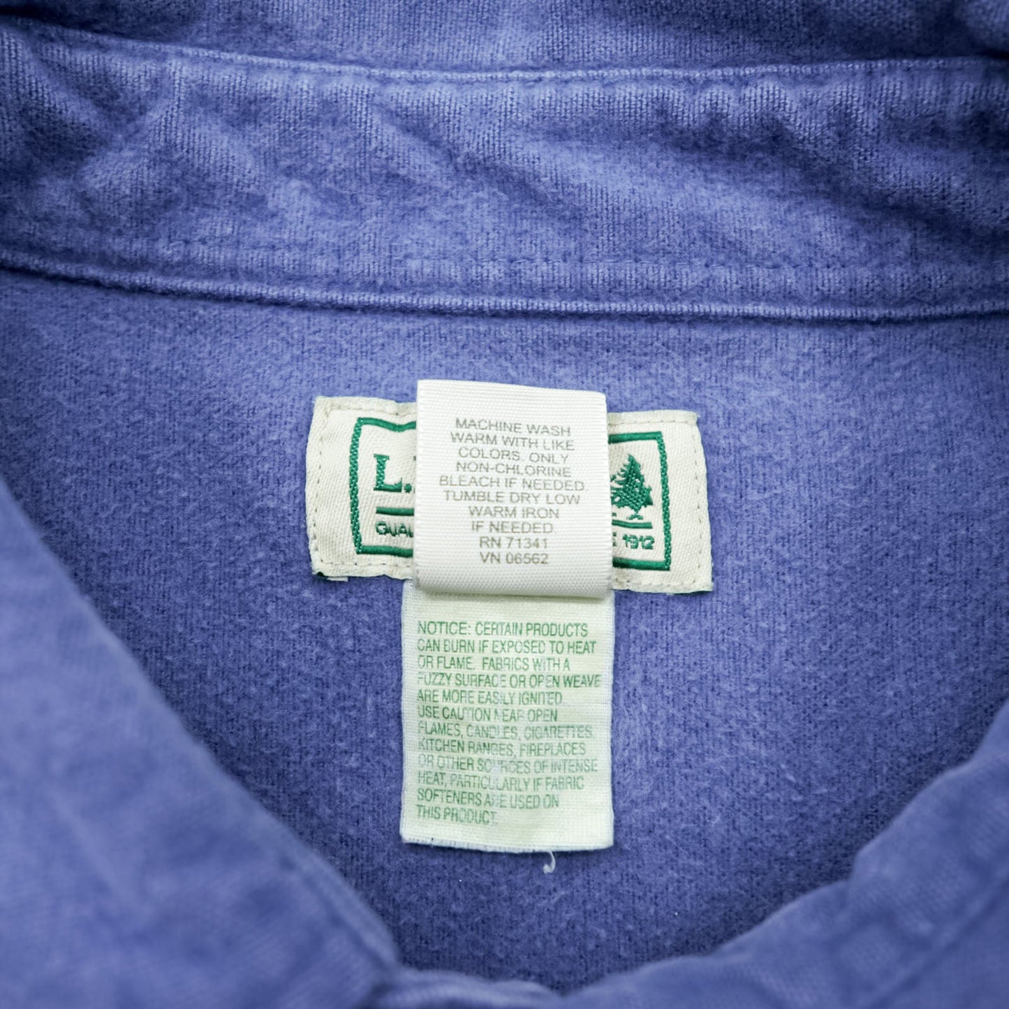 L.L.Bean シャモアシャツ フランネルシャツ XL ブルー フラップ 胸ポケット MT03