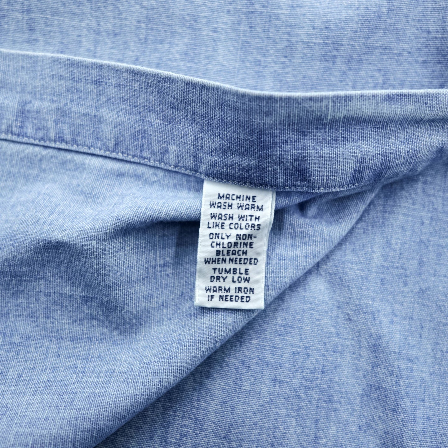 Ralph Lauren 90年代 シャンブレー ボタンダウンシャツ L ブルー CLASSIC FIT スモールポニー 刺繍 ロゴ