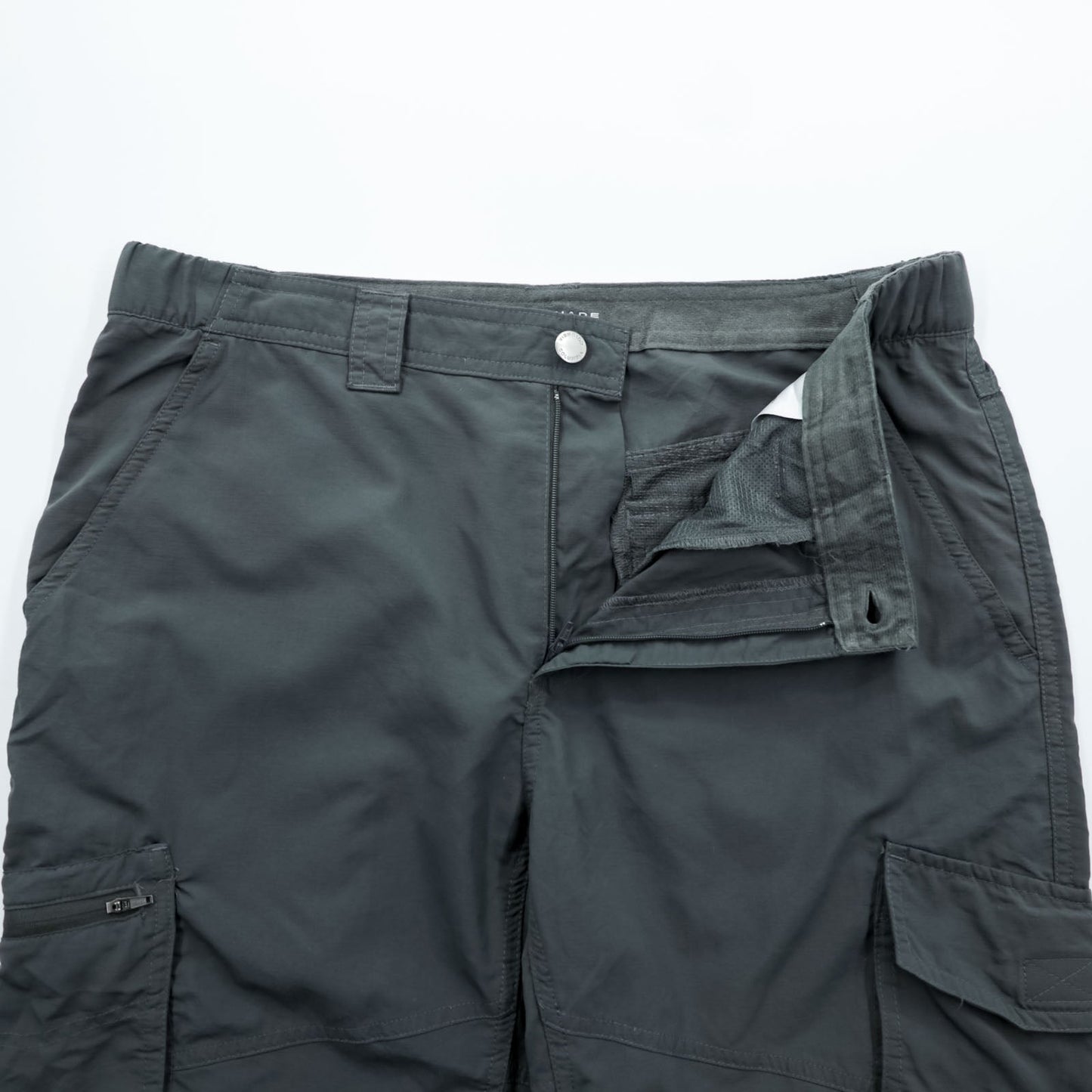 Columbia カーゴパンツ アウトドア パンツ L グレー 防水 リップストップ ナイロン Hiking Kestrel Trail Cargo Pants OMNI-SHADE SUN PROTECTION XM0104