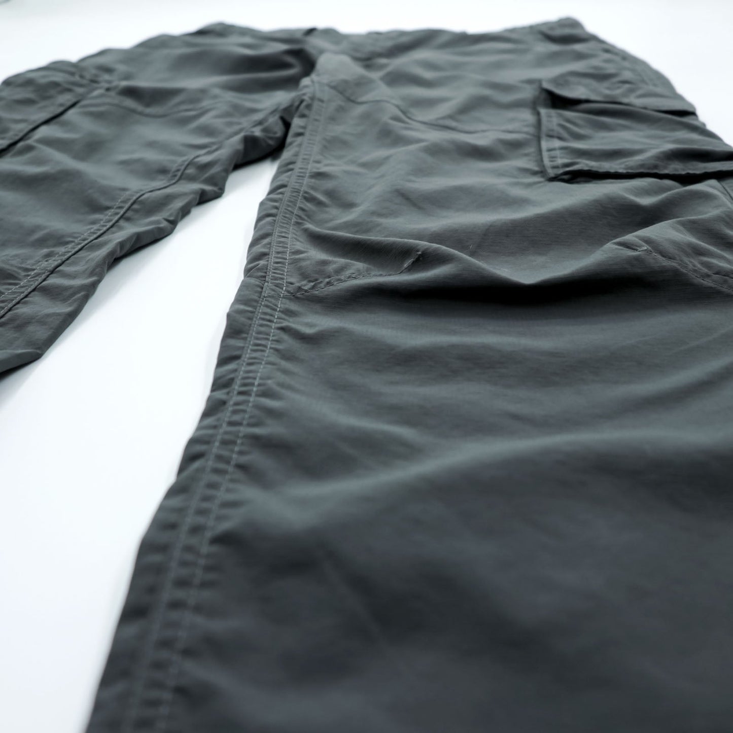 Columbia カーゴパンツ アウトドア パンツ L グレー 防水 リップストップ ナイロン Hiking Kestrel Trail Cargo Pants OMNI-SHADE SUN PROTECTION XM0104