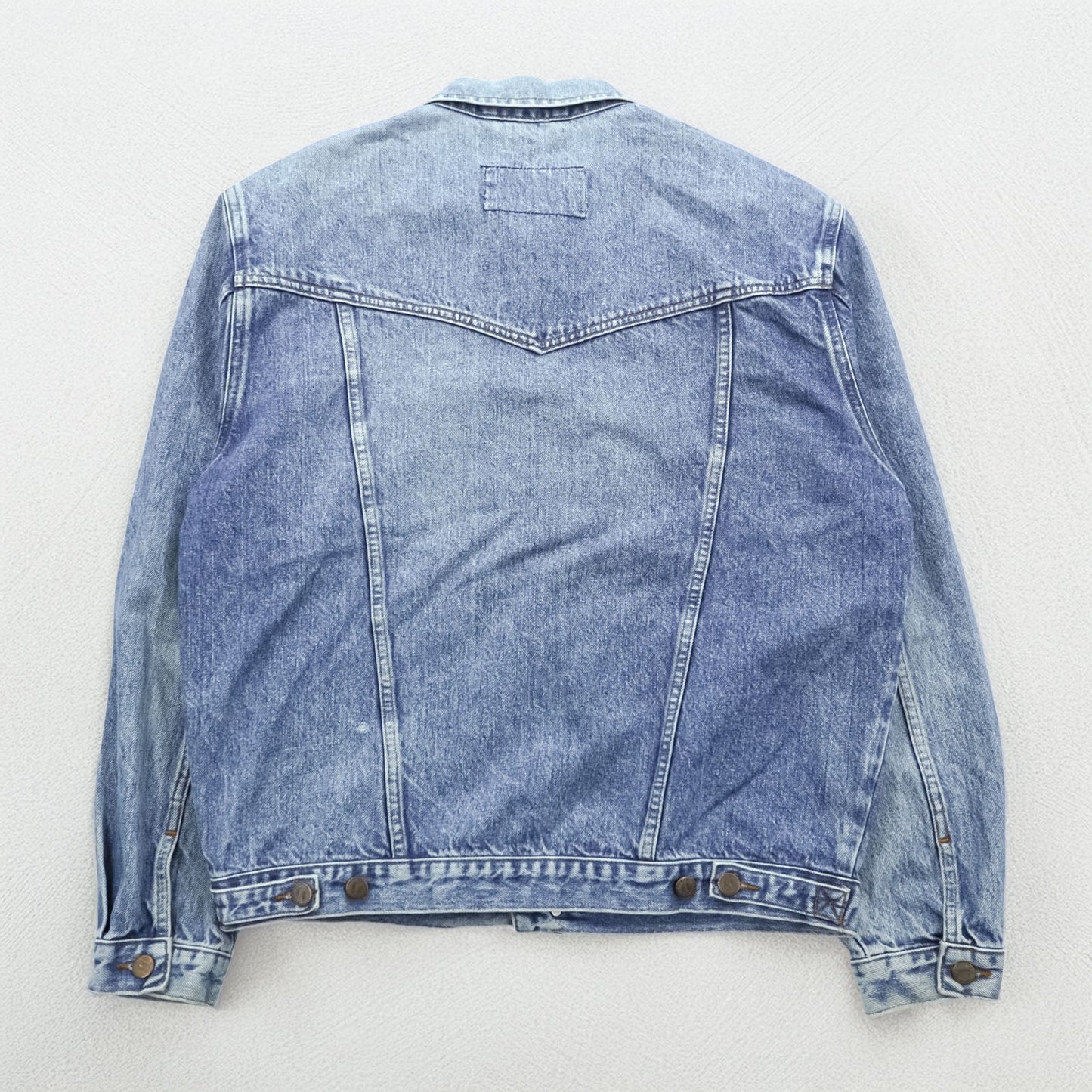 Wrangler 90年代 デニムジャケット Gジャン L ライトブルー ストーンウォッシュ インディゴ AUTHENTIC WESTERN 121172
