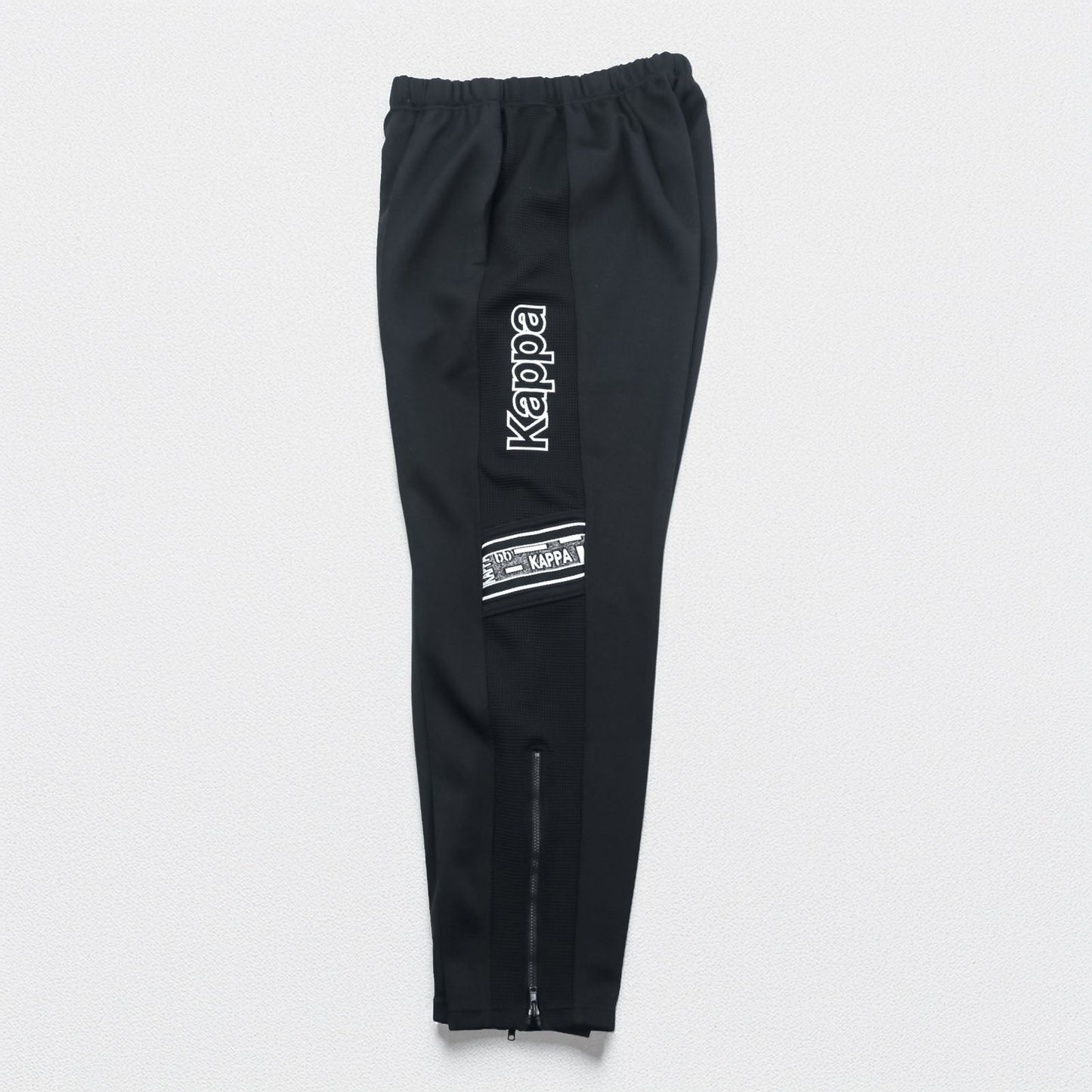 Kappa 90年代 日本製 トラッカージャケット ジャージ セットアップ M ブラック ドローコード ジョガー 裾ジップ スリット
