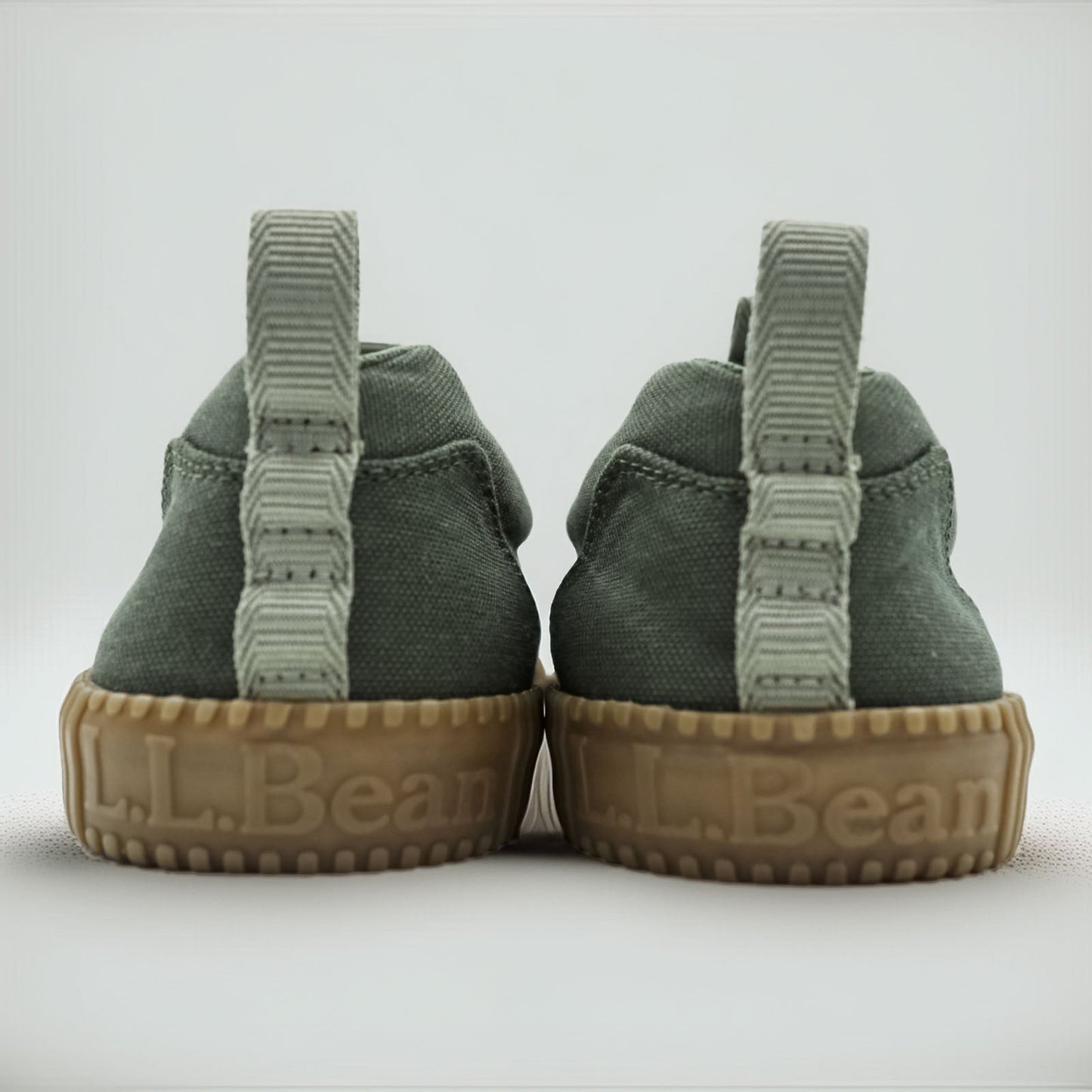 L.L.Bean エコ ウッズ レースアップ シューズ スニーカー 27cm キャンバス カーキ 未使用品 515716