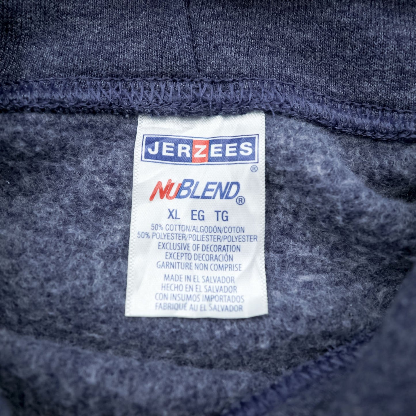 JERZEES プルオーバー パーカー XL ネイビー NU BLEND コットン FLEET PARTS INC. アメリカ企業