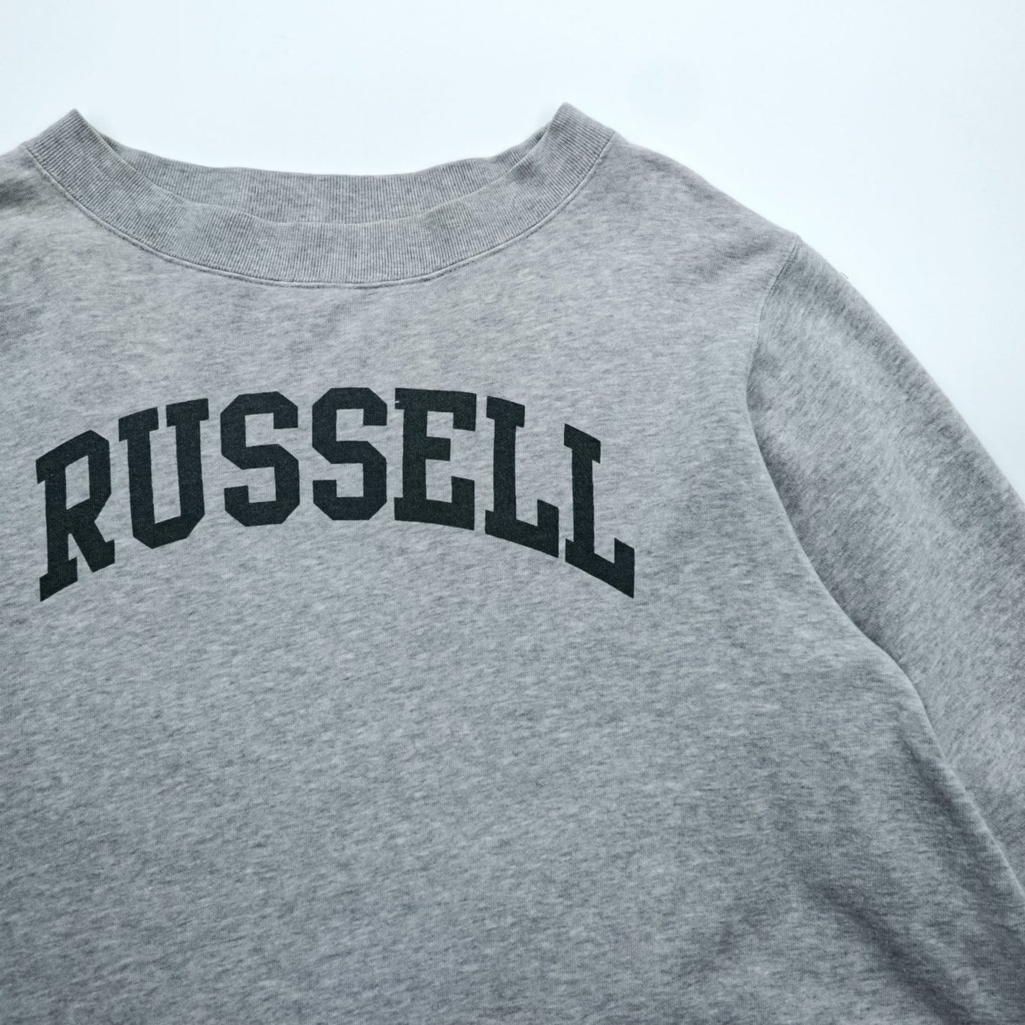 RUSSELL ATHLETIC × K3 & Co. アーチロゴ スウェット トレーナー FREE ワイド グレー ドロップショルダー 1668-599-1588