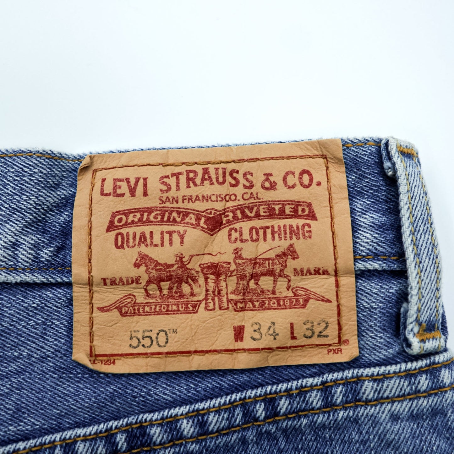 Levi's 00年代 550 テーパード デニムパンツ ジーンズ L インディゴ RELAXED FIT 005504891