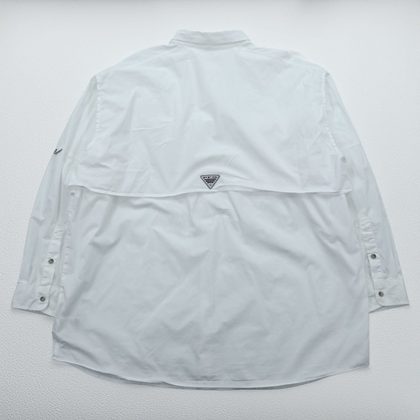 Columbia PFG フィッシングシャツ XXL ホワイト 胸ポケット コットン ビッグサイズ FM7120
