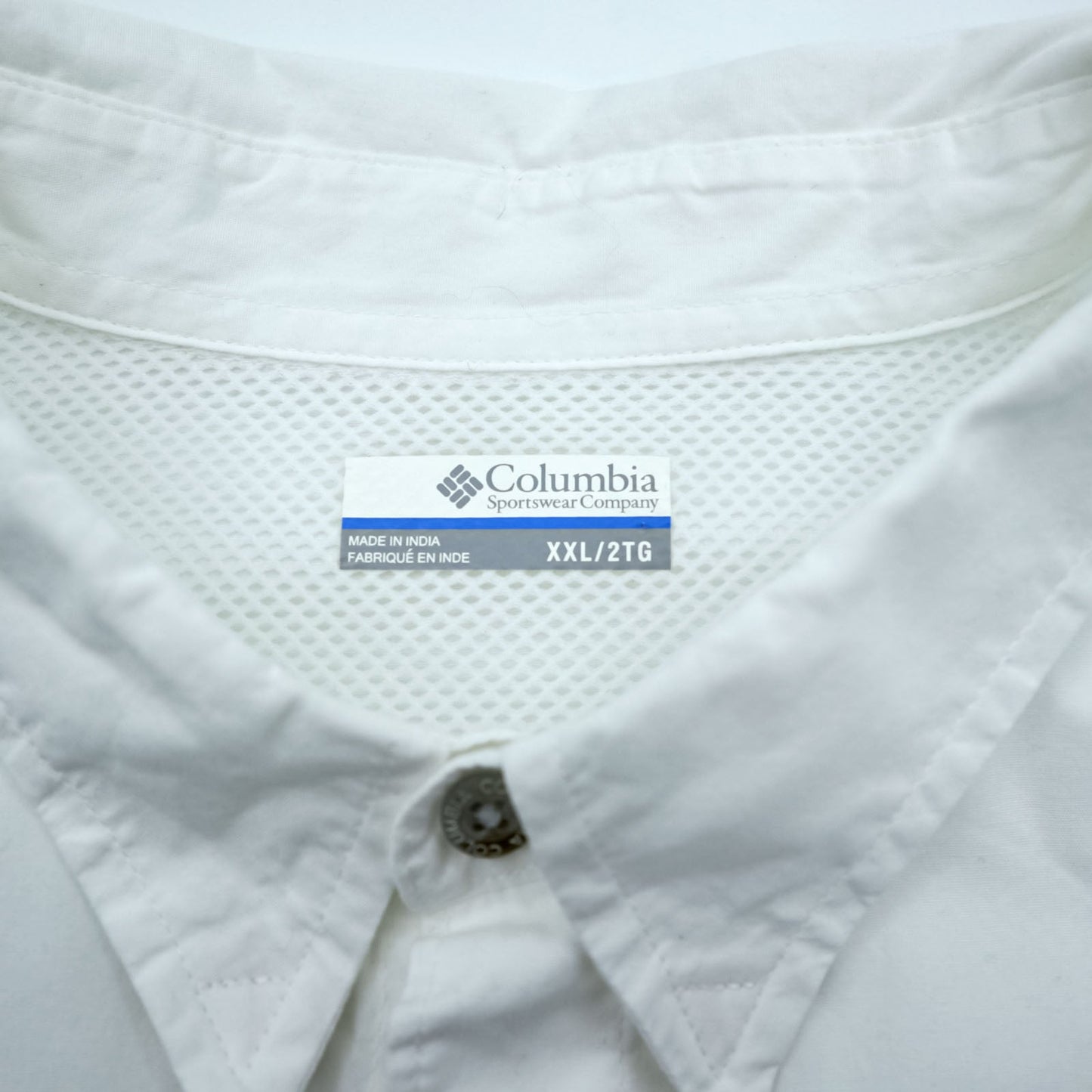 Columbia PFG フィッシングシャツ XXL ホワイト 胸ポケット コットン ビッグサイズ FM7120